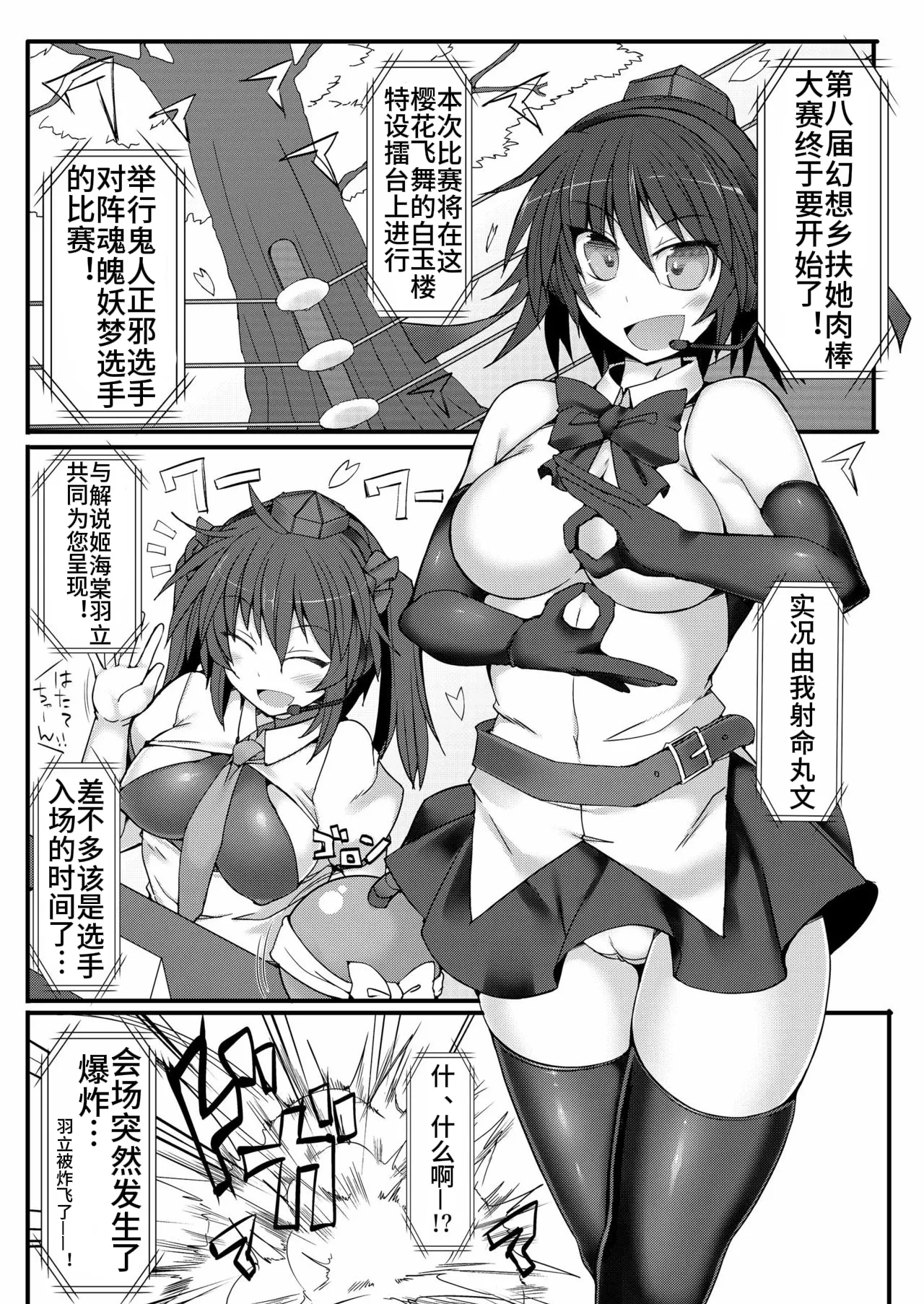 Gensoukyou Futanari Chinpo 8 Youmu vs Seija 【枫叶个人翻译】 page 4 full