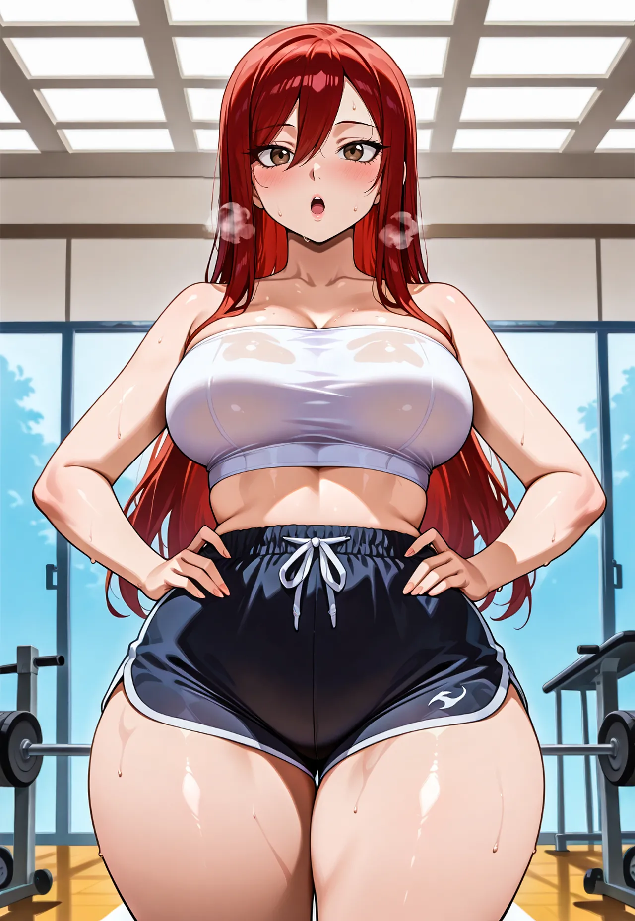 Erza gym session x BBC messingwithai ai generated page 6 full
