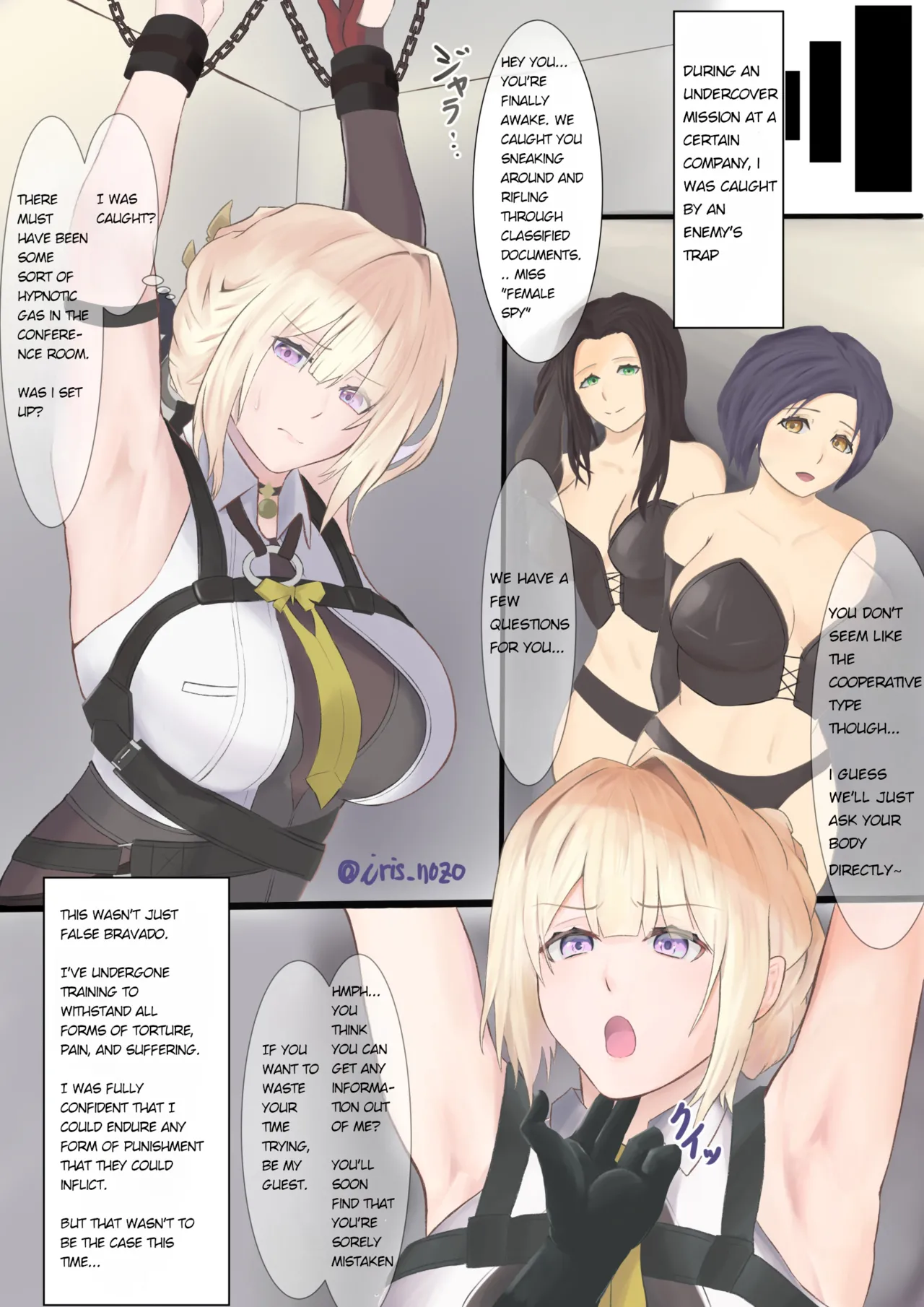 A captured agent gets her weakness revealed and is tickle tortured... page 2 full