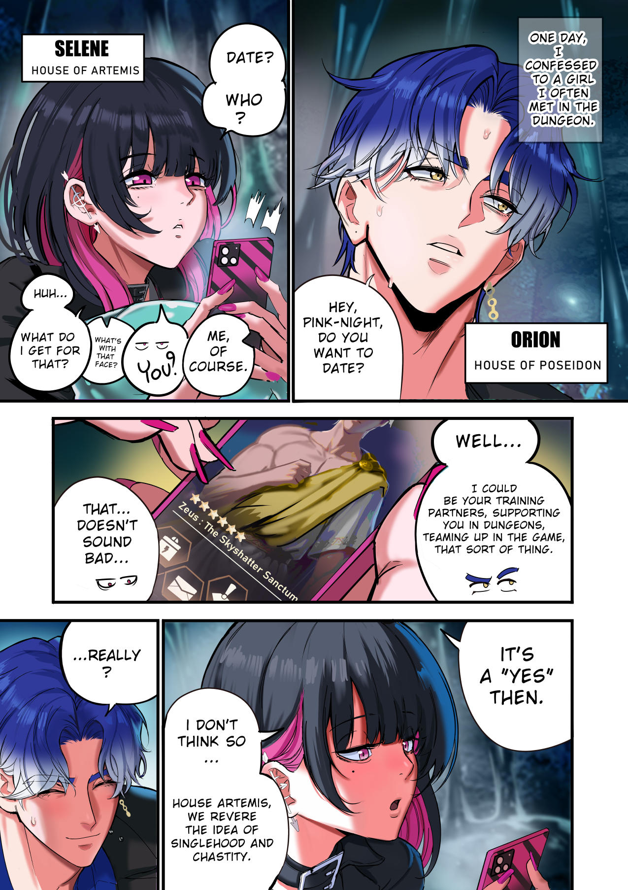 One day, I confessed to a girl I often met in the dungeon. page 1 full
