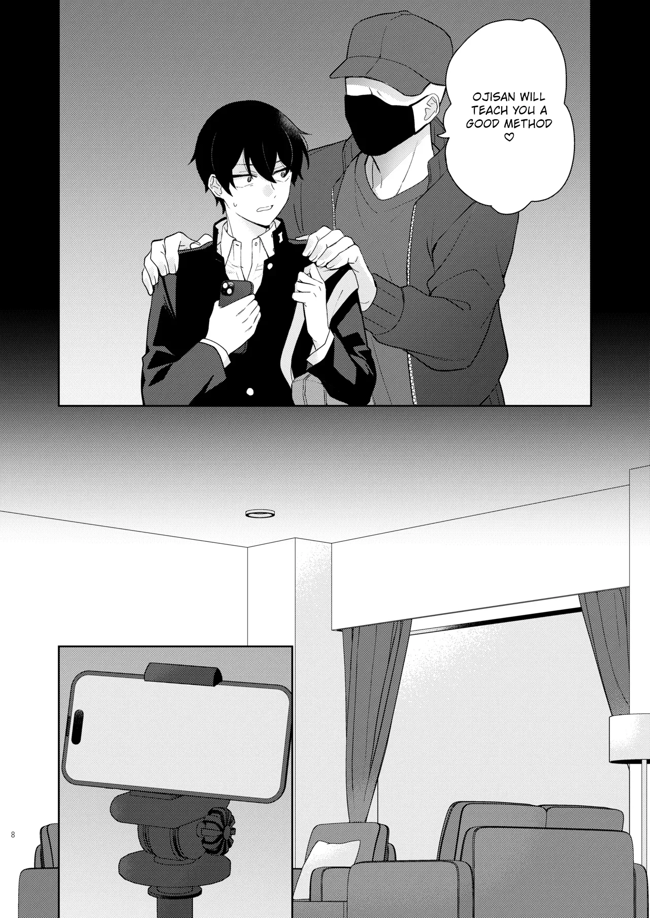 Ero Haishin shiteru Otokonoko Tokutei Shite Hatsuteiken Namahame Haishin page 9 full