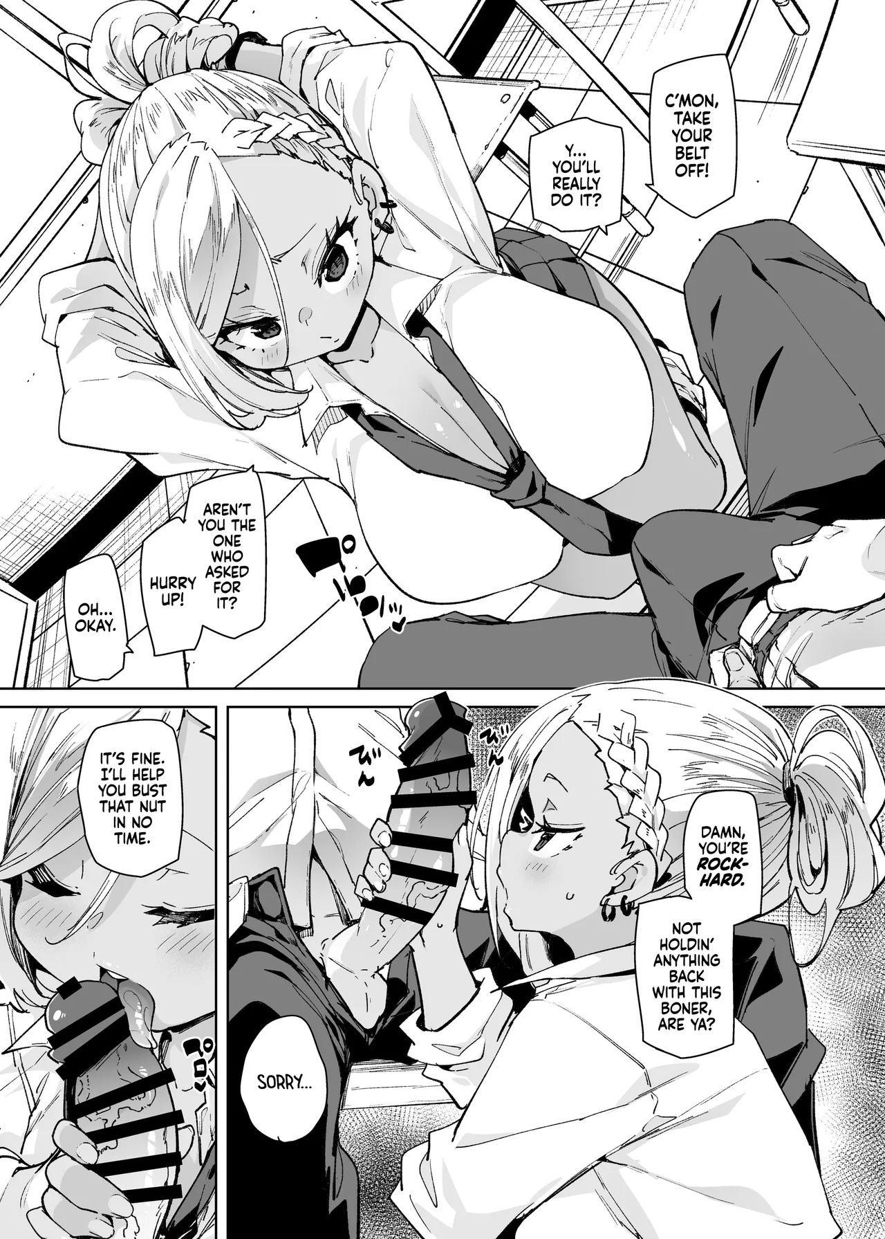 Seishori Touban ja Nai noni Nuitekureru Gal - Kuro Gyaru ver | The Gyaru Who Gets You Off Even When She’s Not On Sex Relief Duty - Black Edition page 4 full