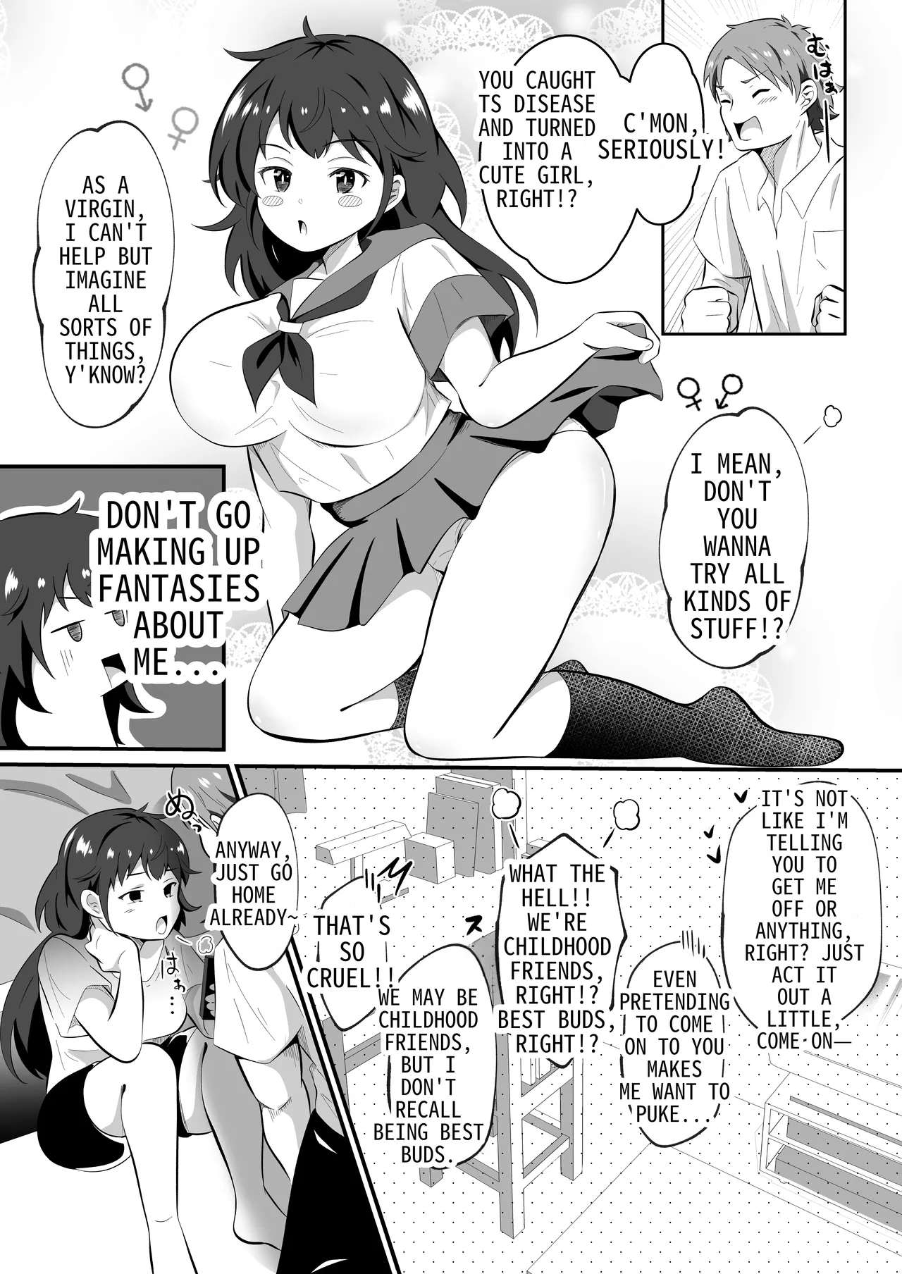 I Tried to Hypnotize my Friend Who was in a TS Situation page 4 full