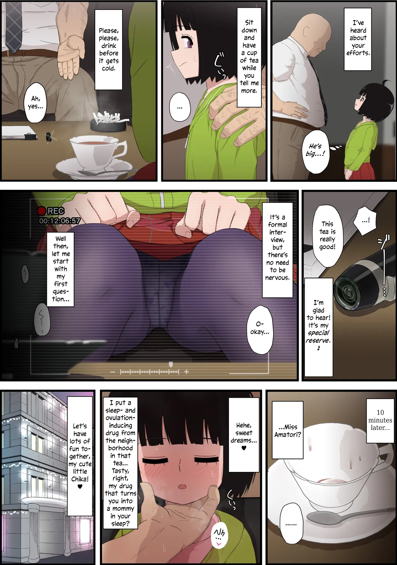Amatori-san to Ningensei Gomikuzu Chuunen ga Suyasuya Ecchi suru Manga | A Middle-Aged Piece of Human Trash Fucks Miss Amatori in Her Sleep page 4 full