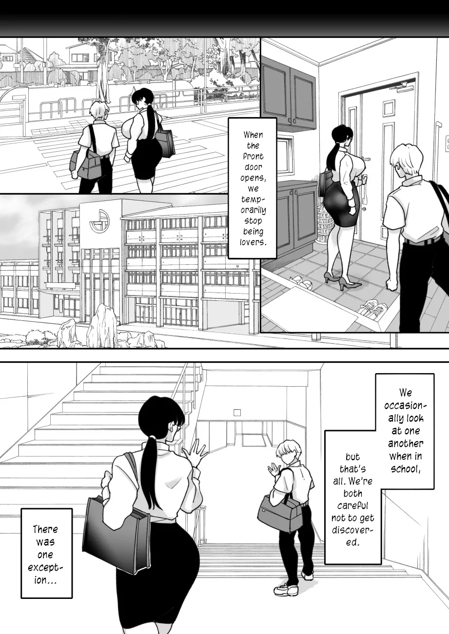 Suugaku Kyoushi no Kaa-san ga Taiiku Kyoushi ni Netorareru | My mother, the math professor, being stolen away by my gym professor, part 2 page 6 full