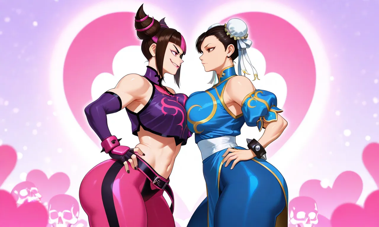 Street Fighter - Juri Han & Chun Li daidoujipv ai generated page 2 full