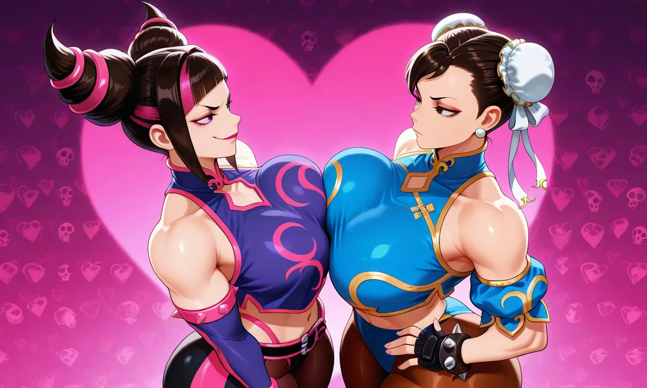 Street Fighter - Juri Han & Chun Li daidoujipv ai generated page 3 full