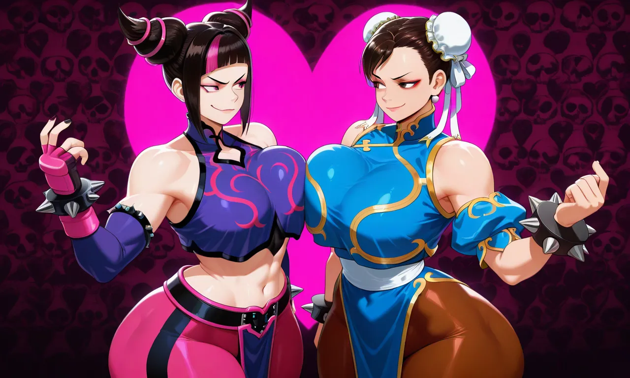 Street Fighter - Juri Han & Chun Li daidoujipv ai generated page 4 full