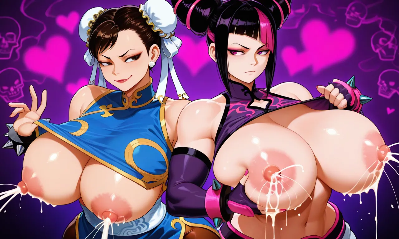 Street Fighter - Juri Han & Chun Li daidoujipv ai generated page 8 full