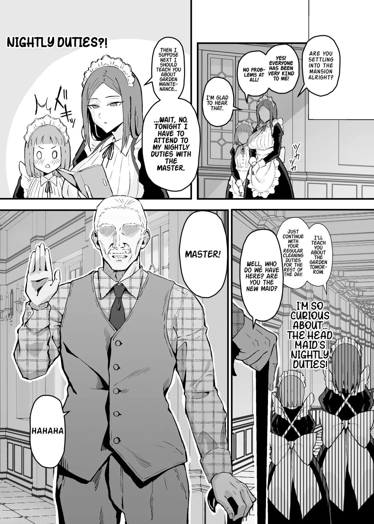 Akogare no Senpai Maidchou no Yotogi o Kengaku | Observing the Night Duties of the Admired Senior Head Maid page 5 full