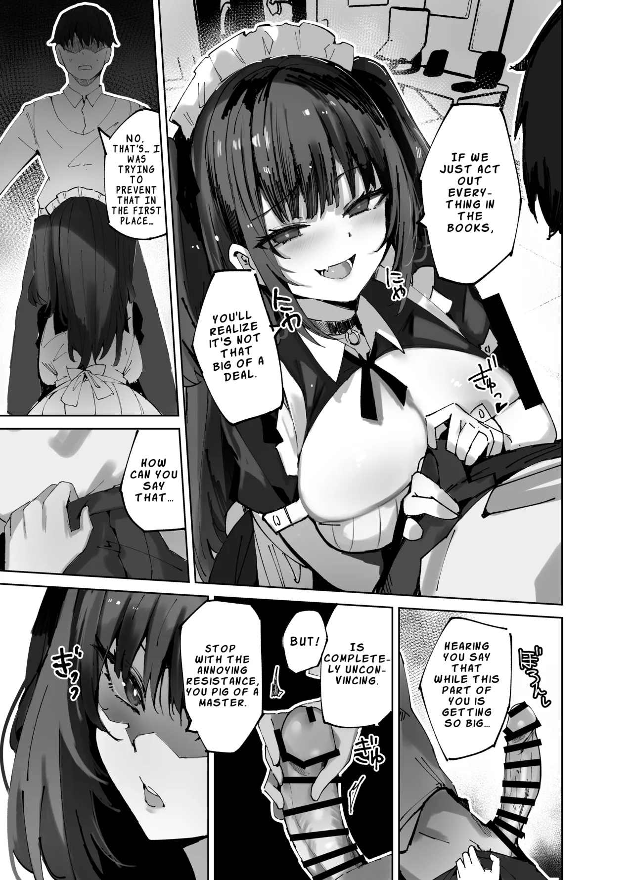 Namaiki Maid ni Kakushiteta Ecchi na Hon ga Mitsukatte Baka ni Sarenagara Ecchi Suru Hanashi. | The Story of a Cheeky Maid Finding the Erotic Book I Hid, Mocking Me, and Then Having Sex Anyway page 10 full