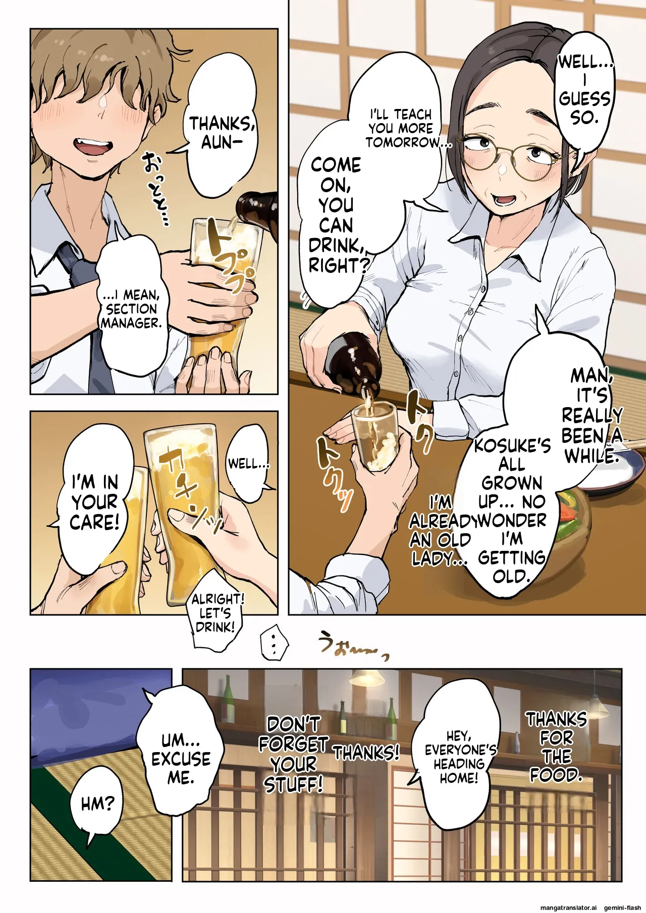 Jukujo no obasan ni kawaī o renko shi chau yabai oi-kko no hanashi page 5 full