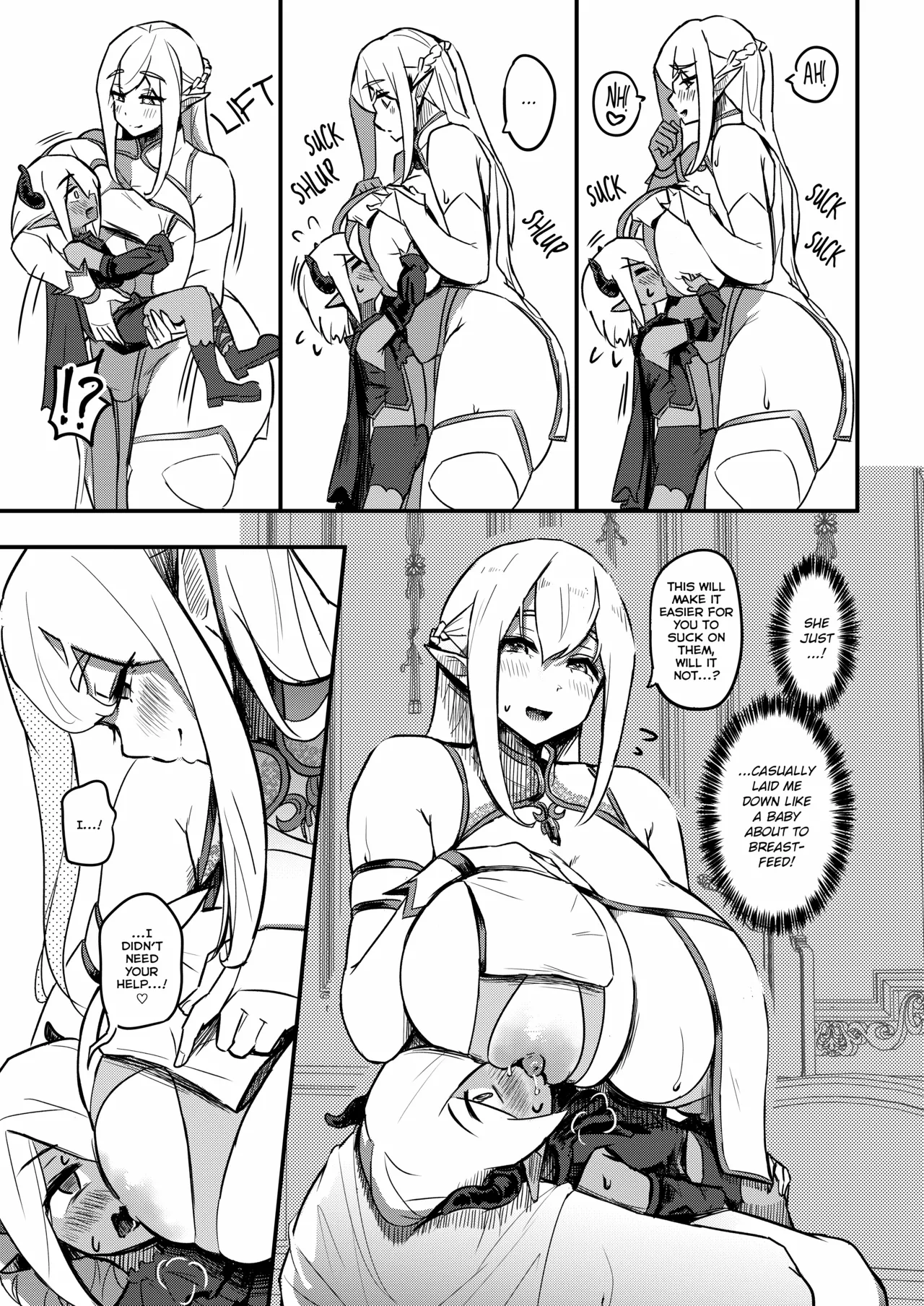 Kusozako Sourou Maou wa Chouanzangata no Mucchi Muchi Elf Mama ni Makeppanashi | The Bratty, Quick-Shot Demon Prince Just Can't Win Against This Thicc Elven Mommy! page 8 full