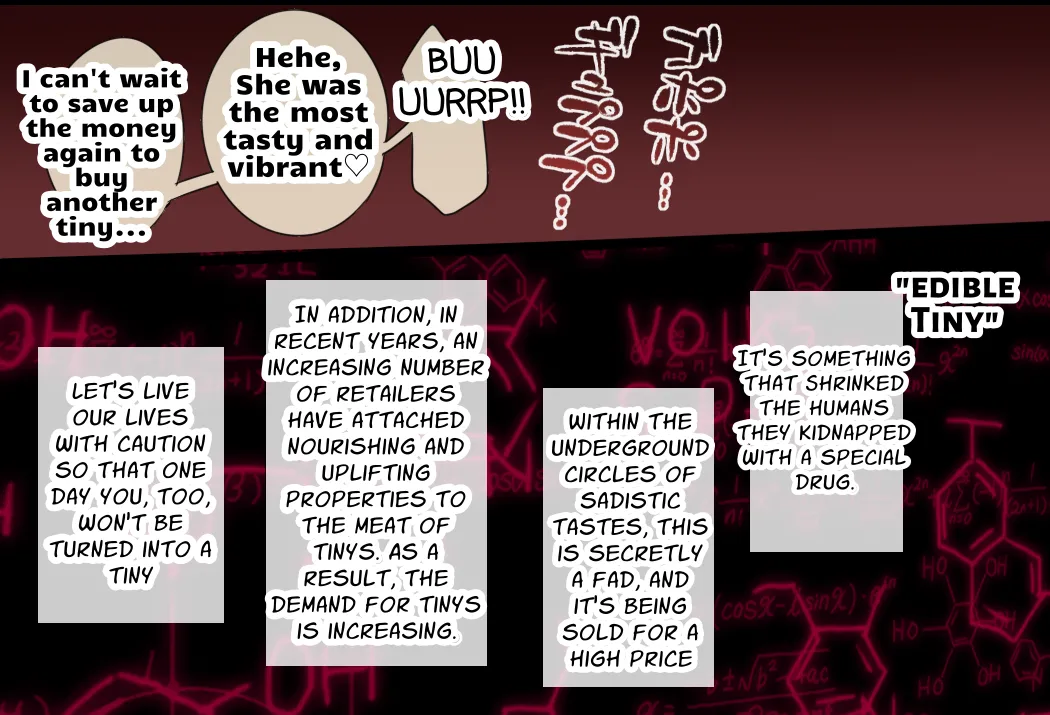 A girl swallows a former human who has been turned into a dwarf page 6 full