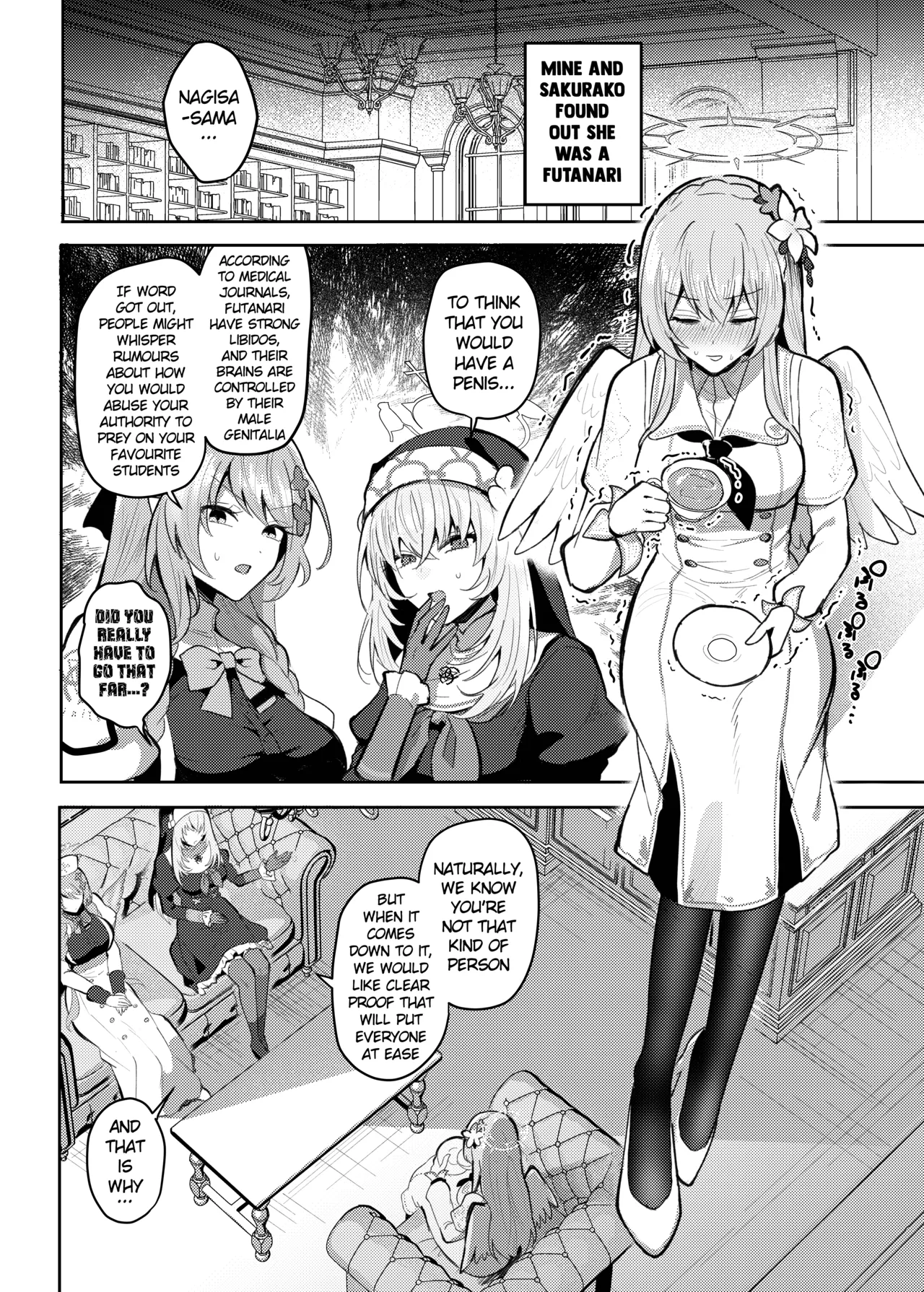 Futanari Tea Party Dosukebe Tougijou Nagisa VS Sisterhood + Kyuugo Kishidan page 3 full