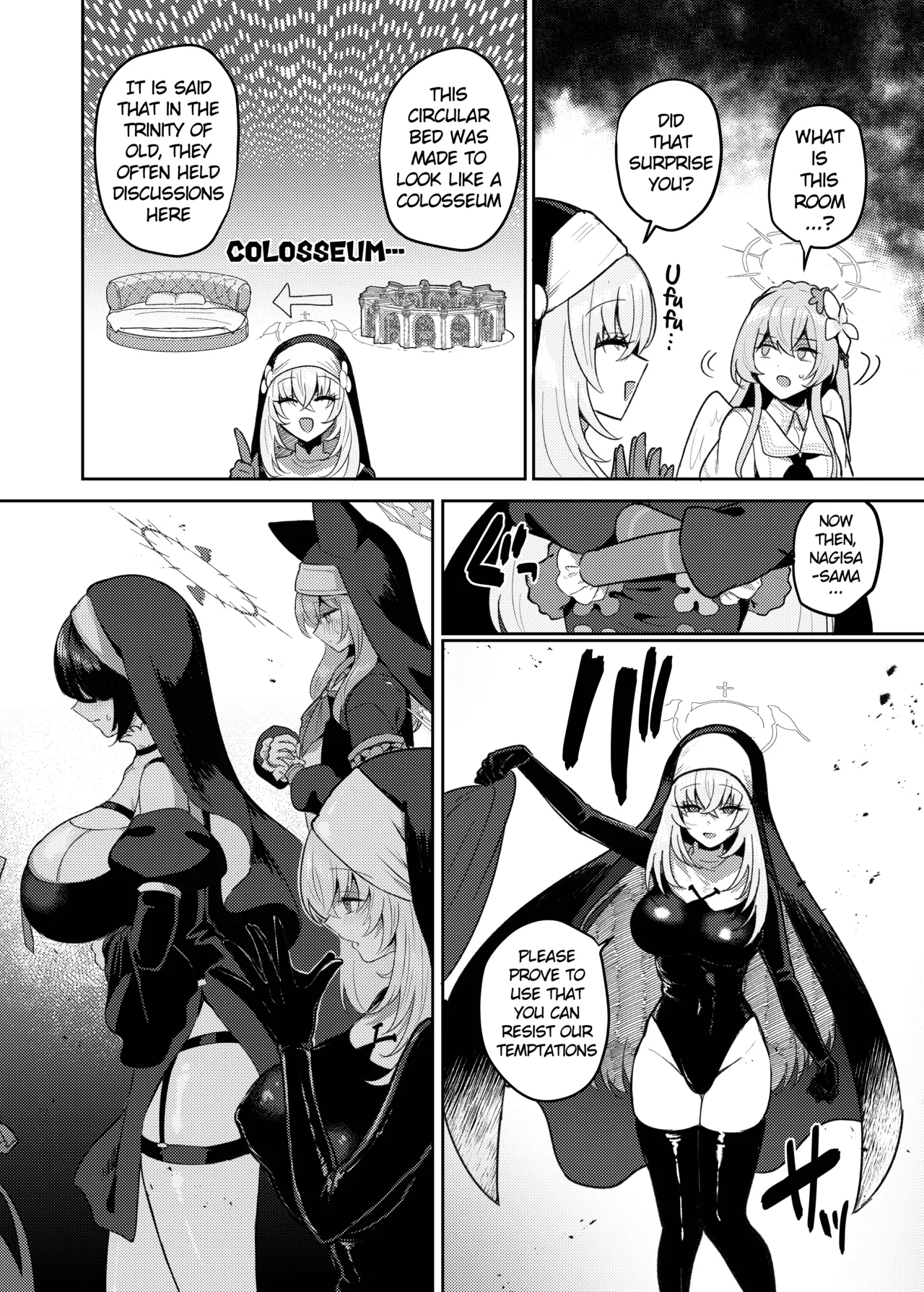 Futanari Tea Party Dosukebe Tougijou Nagisa VS Sisterhood + Kyuugo Kishidan page 7 full