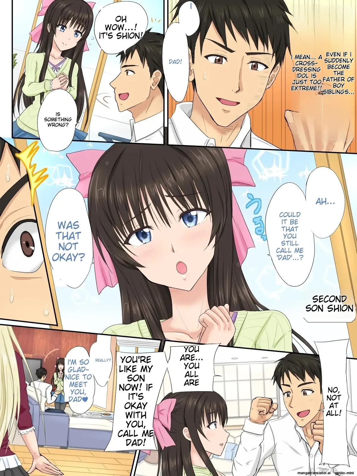 Josou Aidoru no Papa wa Taihenda! ♂ Giri no Musuko-tachi to Kozukuri Aidoru Ressun ♂ page 3 full