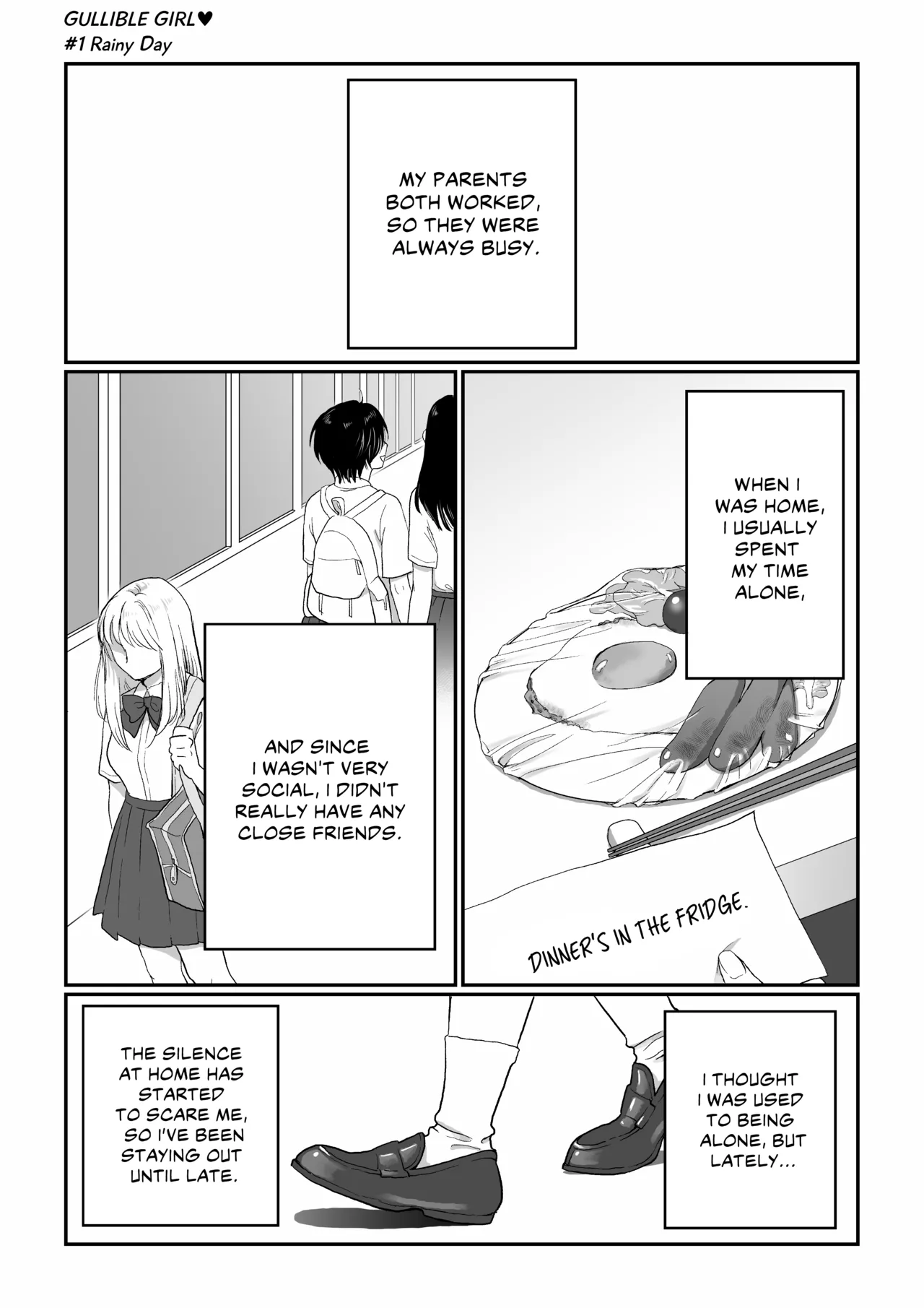 Nagasare Joshi 1 Ame no Hi Hen | Gullible Girl 1: Rainy Day page 2 full