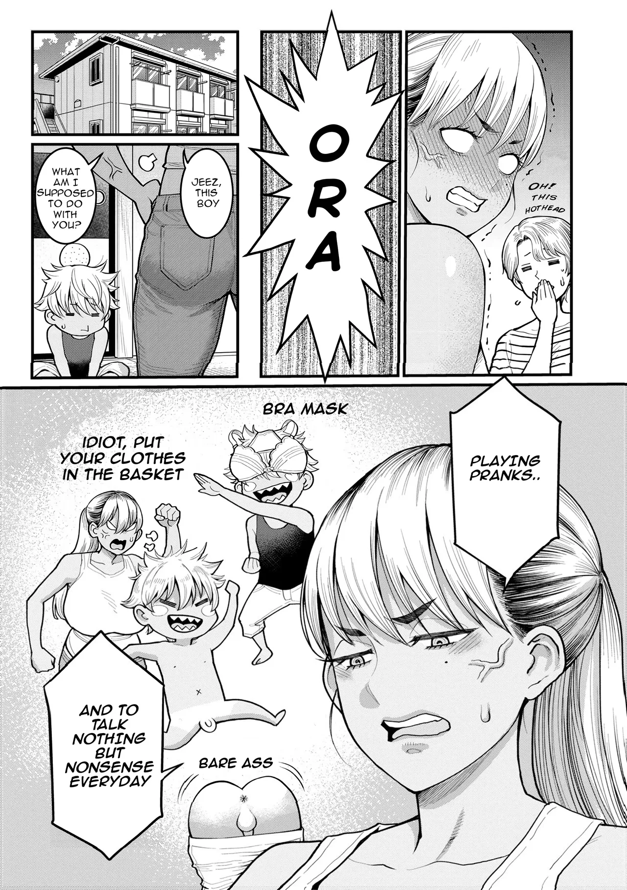 Oni Zeme! Goumou Moto Yan Do-S Mama no Itazura Musuko Choukyou | Demonic Torture! Sadistic, hairy, ex-juvenile delinquent mom trains her naughty son page 3 full