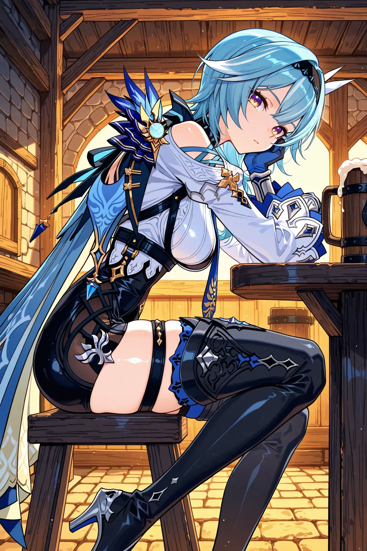 エウルア（优菈）が牛に堕ちるまでの物語 【patreon】【Kris_S】【ai generate】 page 10 full