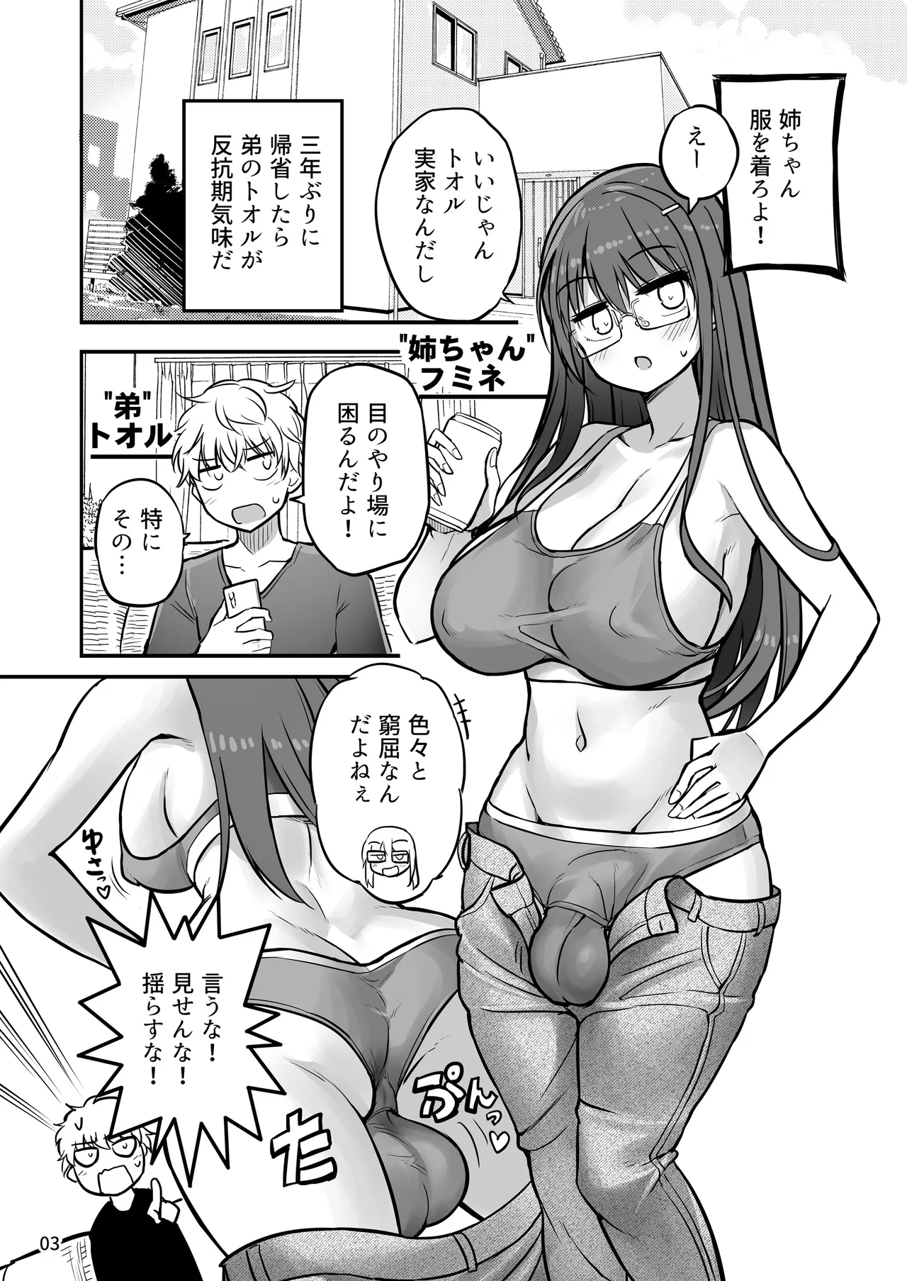 Futanari Nechan to Isshoni Daso!! page 3 full
