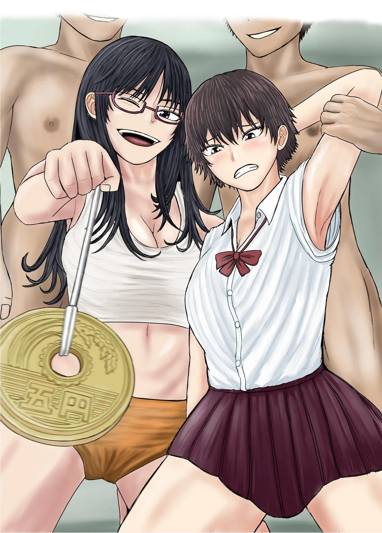 お姉さんといっしょ 催○実験でクラスメイトと乱交した話 page 1 full