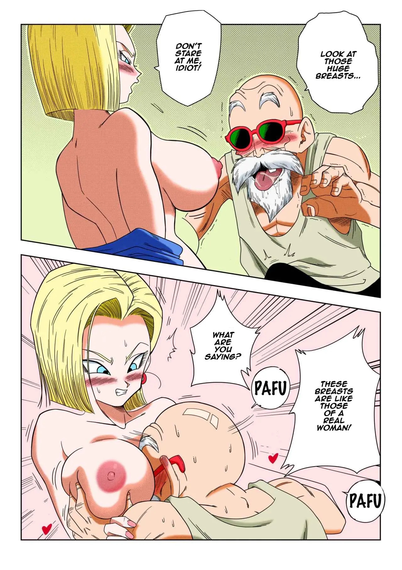 Android 18 vs. Master Roshi page 7 full