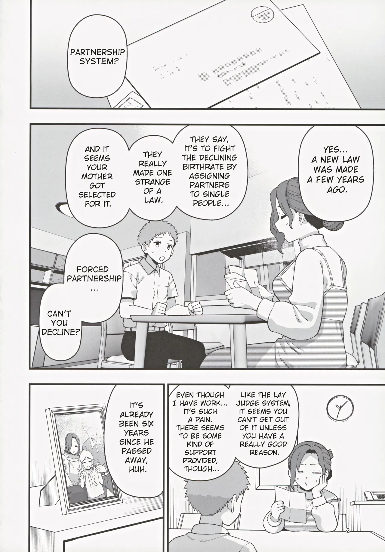 Shoushika Taisaku Partnership ni Erabarete Shimatta Haha to Osu | A Mother And A Stranger Male Chosen As Partners To Counter The Declining Birthrate page 3 full