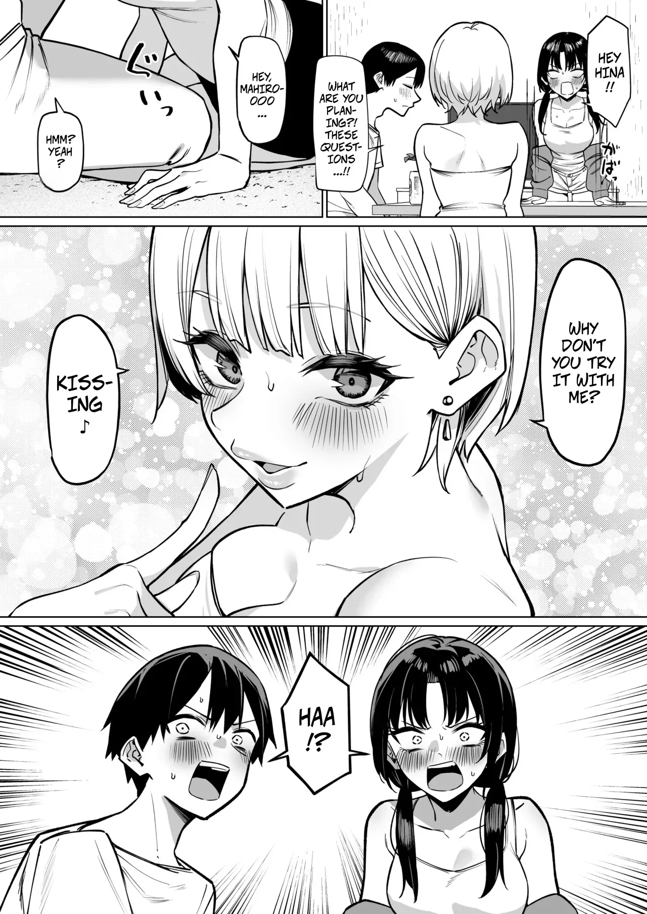 Onna Tomodachi Futari to Perochuu suru Hanashi | A Story About Kissing 2 Female Friends page 4 full