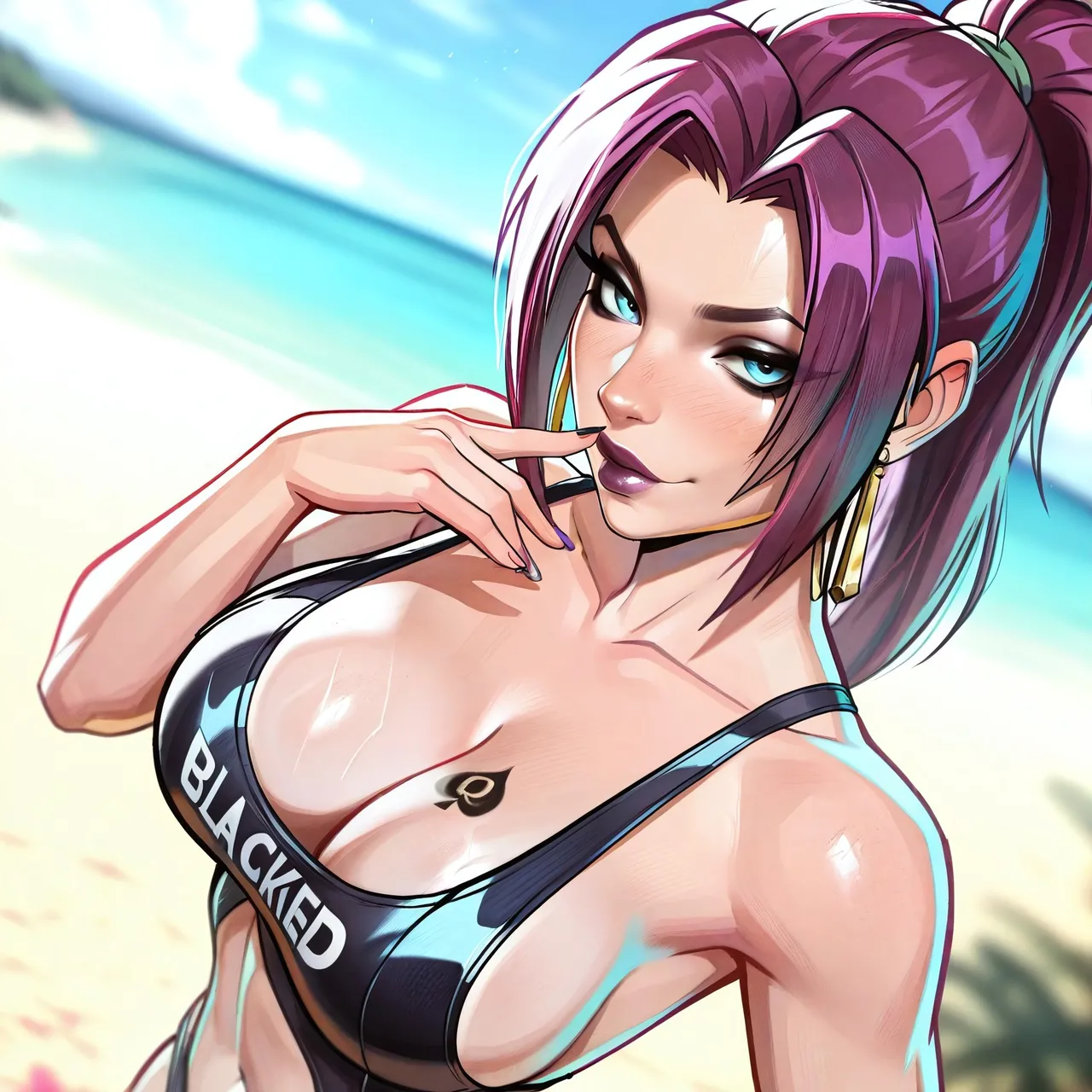 Psylocke Blacked page 1 full