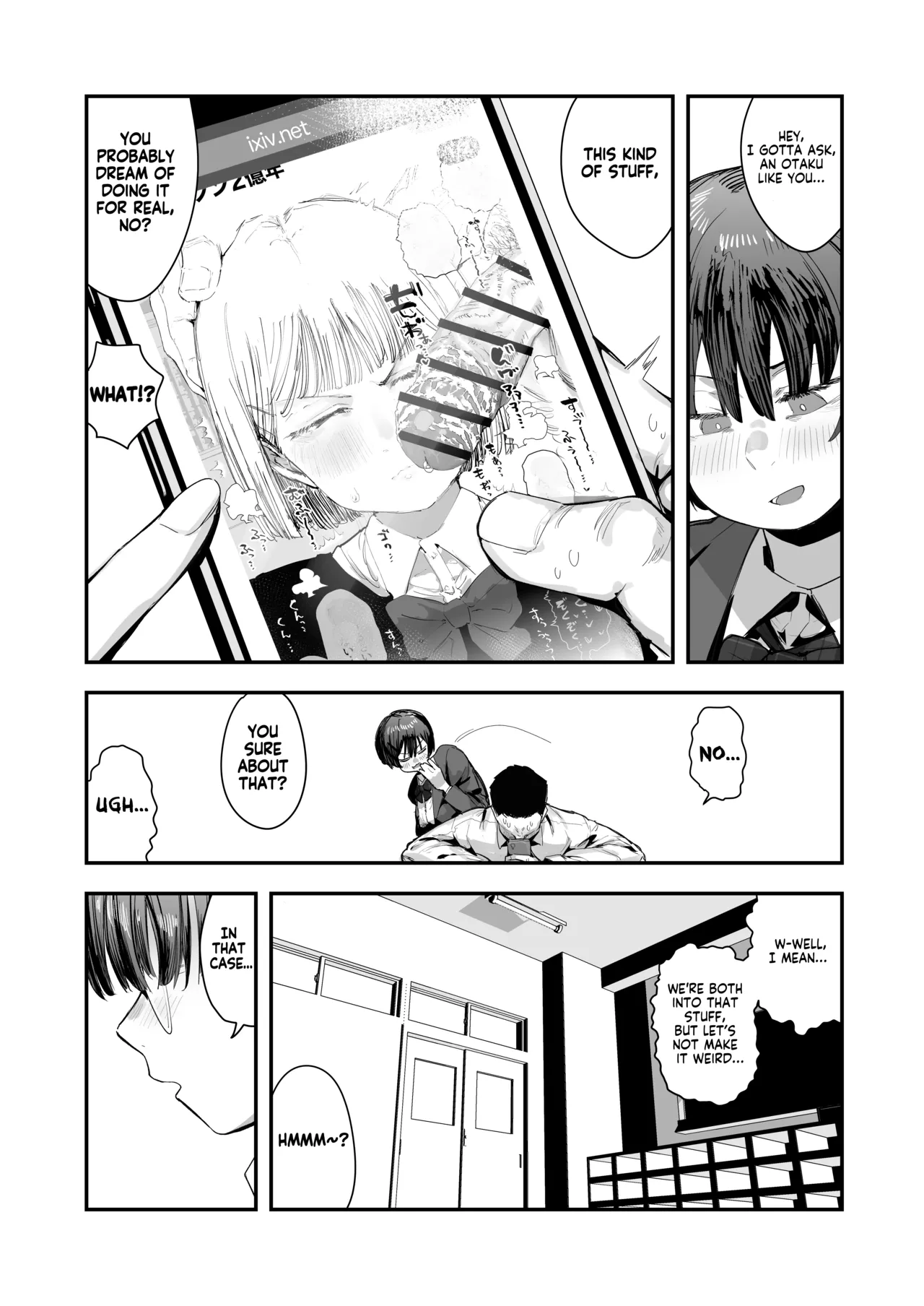 Bokutachi, Seiheki Friend. ~Onna Tomodachi no Aidokusho wa Ore no Daisuki na 'Chin Kagi Ero Manga' deshita~ Zenpen | My best friend was into the "cock-sniffing doujin" that I love! And now we're pervy sex friends! Part 1 page 7 full