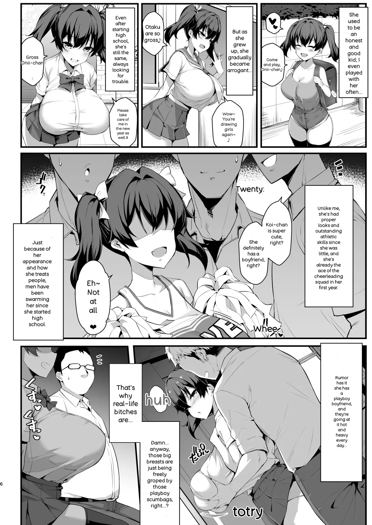 Mesugaki Kouhai Sasoi Uke Hon page 6 full