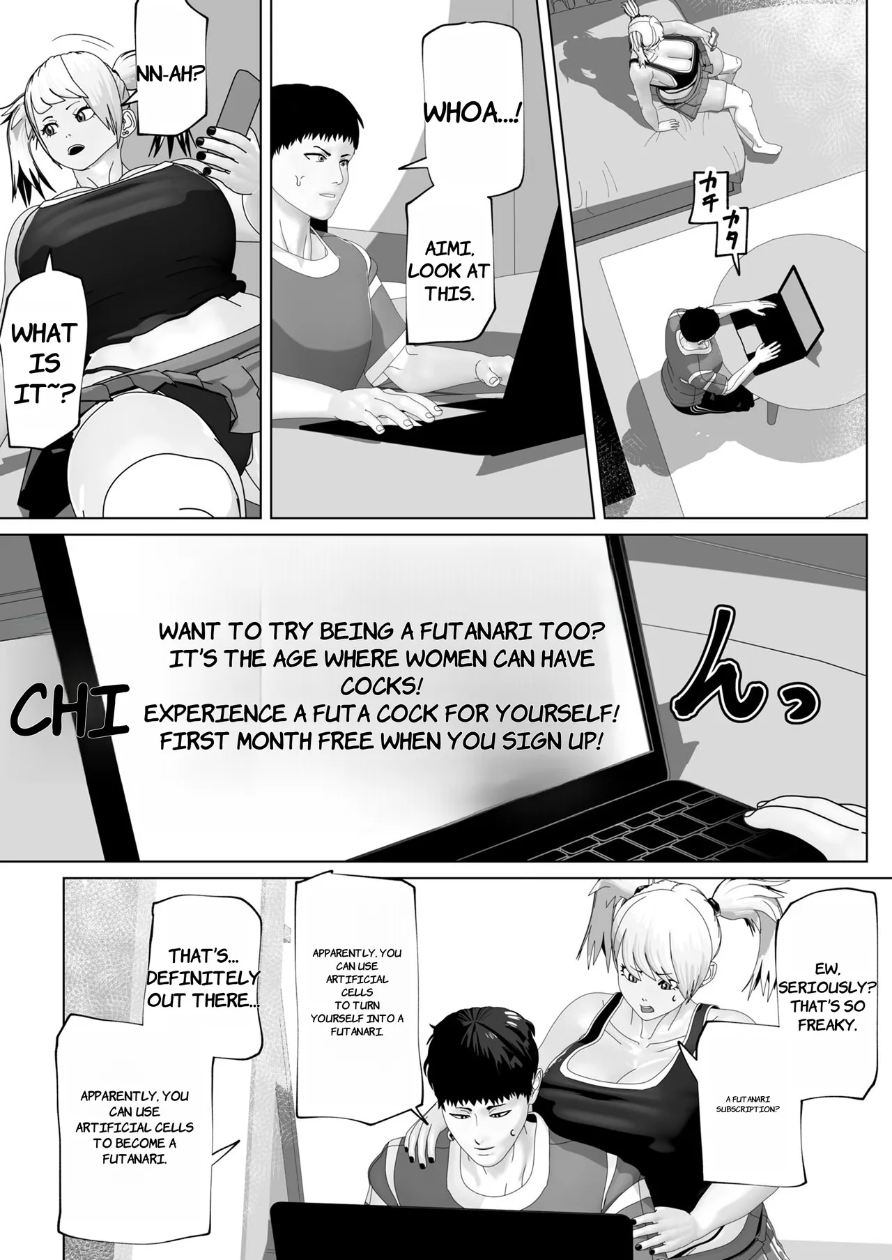 Futanari Subscription - ENGLISH AI TRANSLATED page 6 full