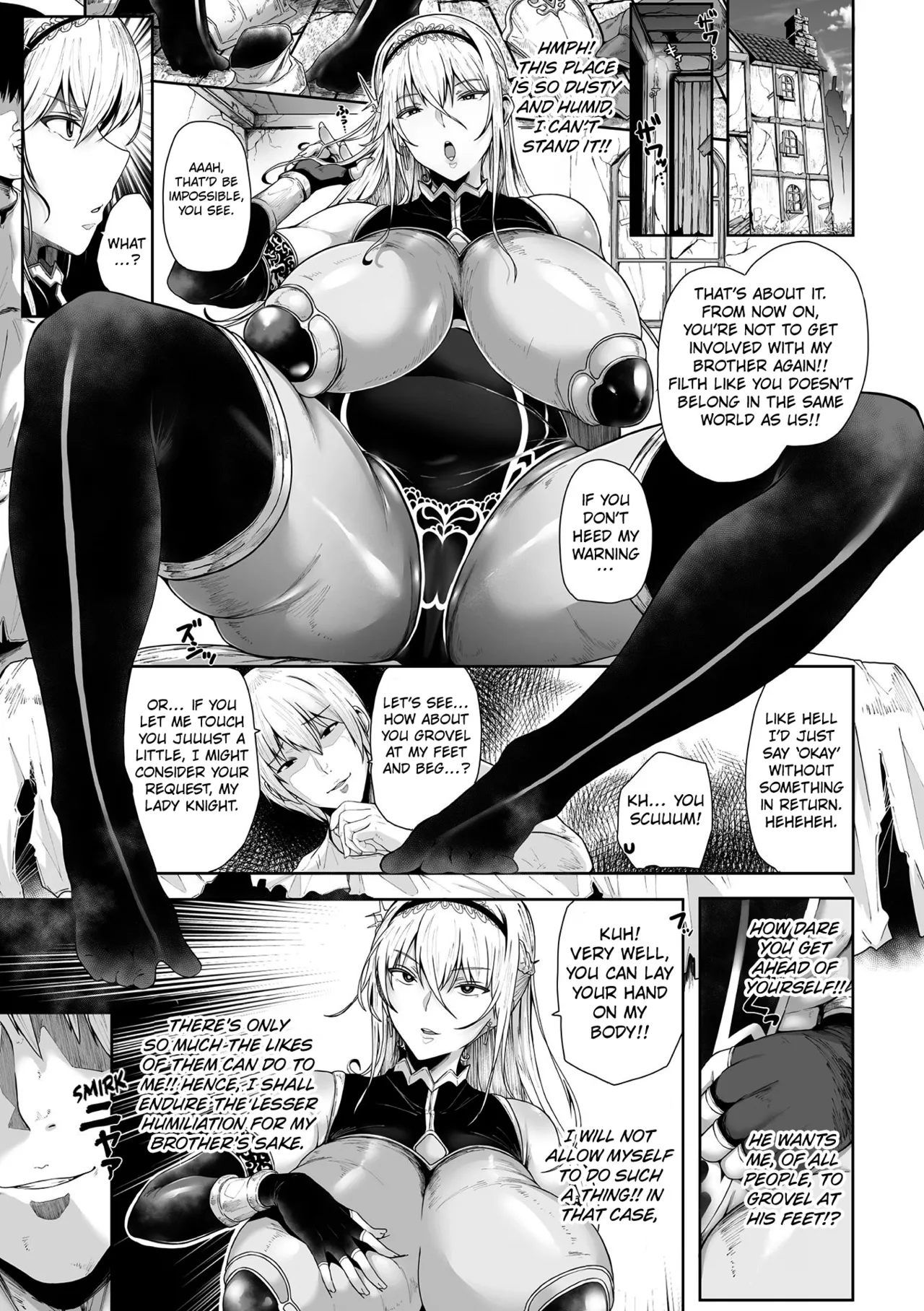 The Elder Sister Knight is a Substitute Meat Toilet  Kukkoro Heroines Vol. 34 page 3 full