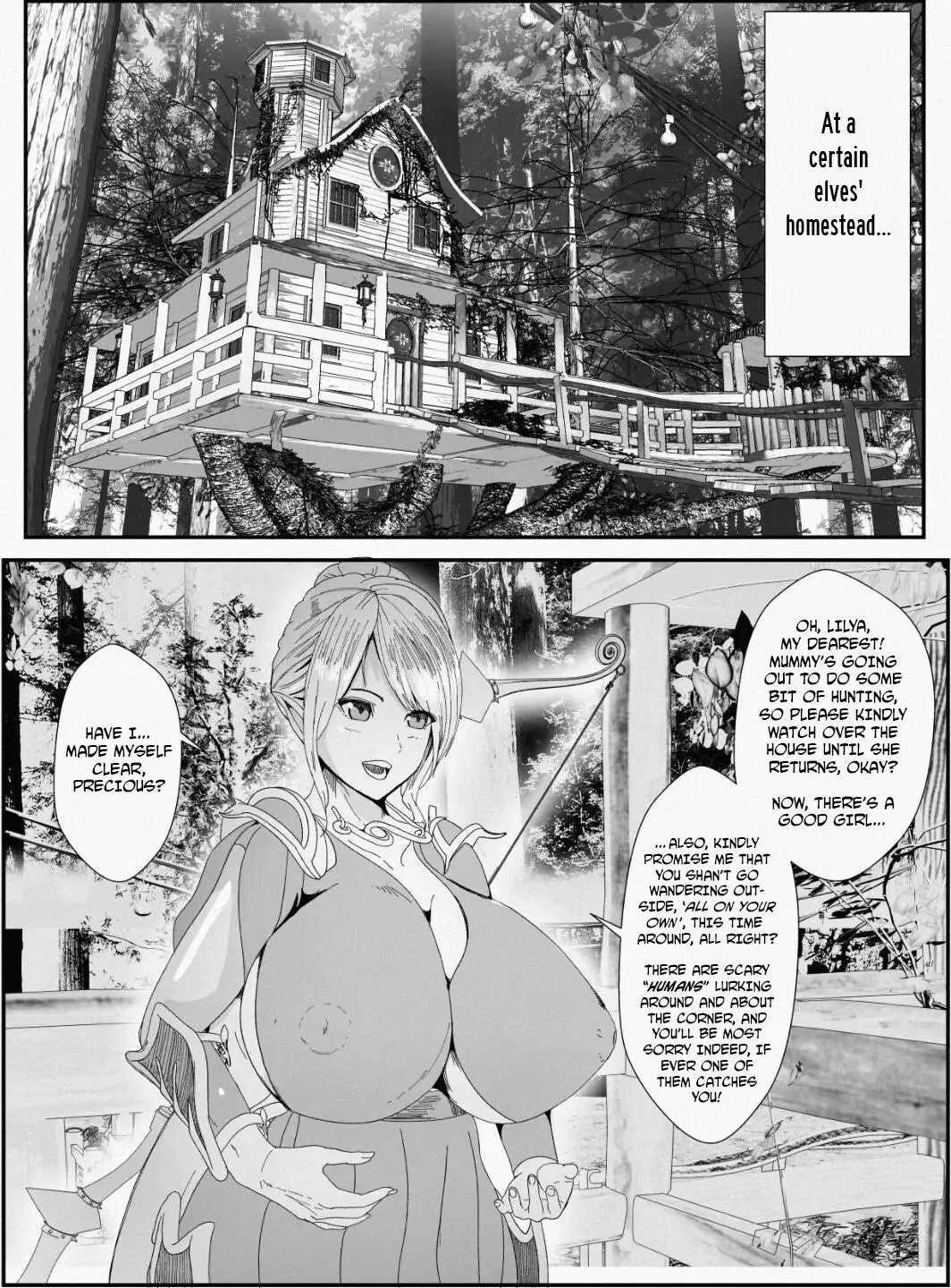 Kawa to Elf to Sanzokudan ~Kawa ni Sare Shukka Sareru Elf no Kazoku~ | Of Skins, Elves, And Bandits — How A Family Of Elves Were Made Into Skin, And Promptly Shipped Off page 3 full