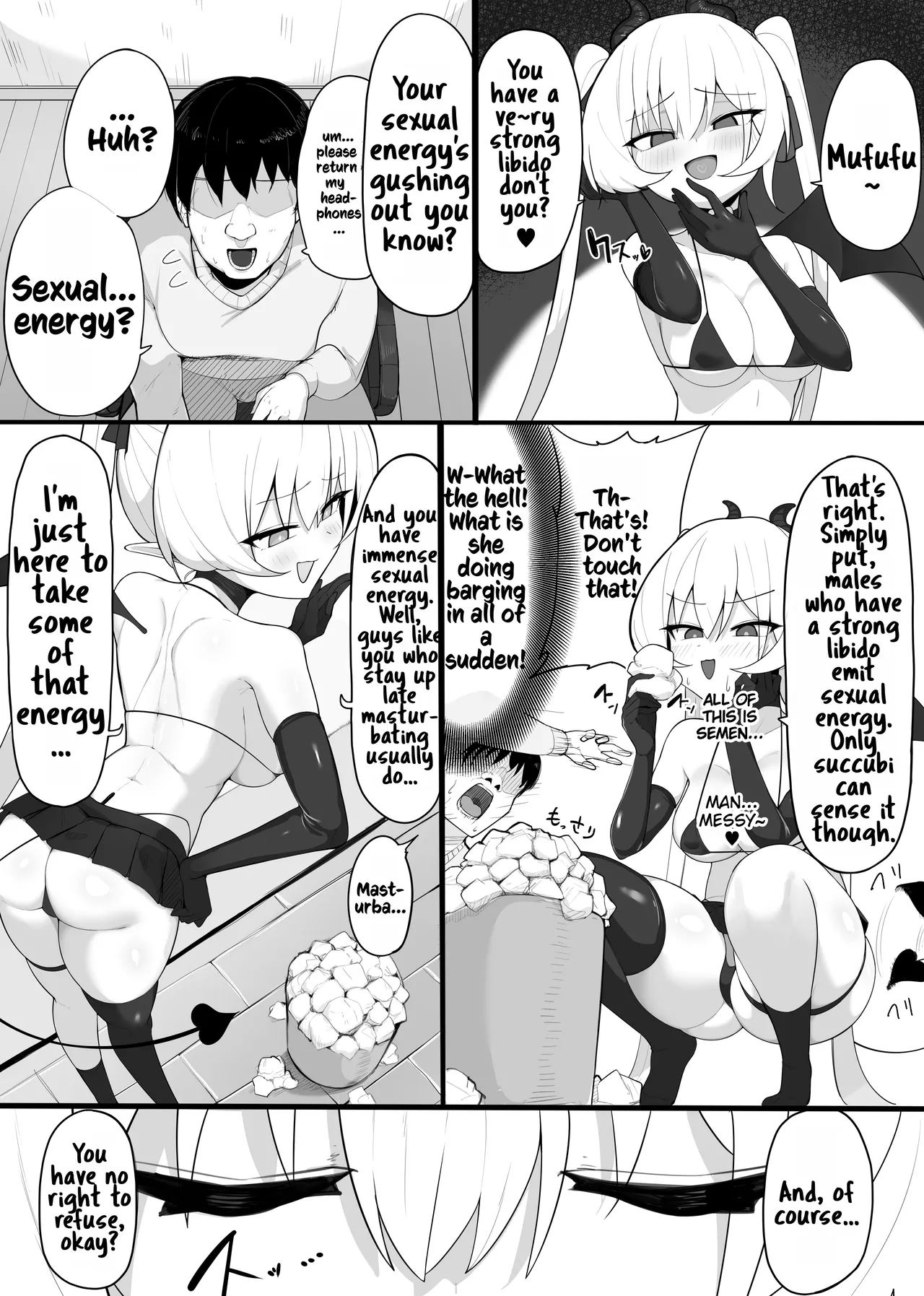 Atashi no Ejiki ni Narinasai! 1+2+bonus | Fall prey to a succubus! 1+2+bonus page 6 full