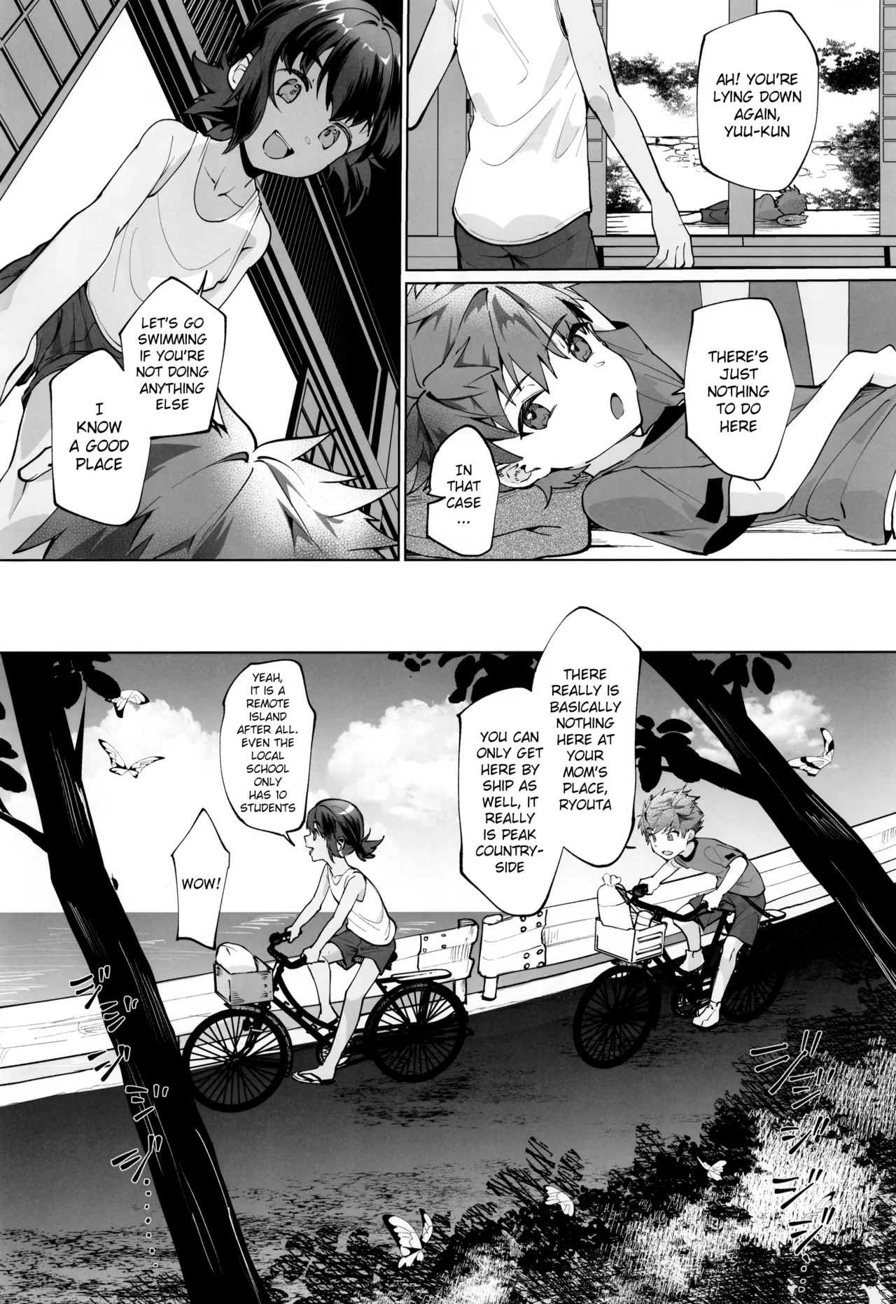 Namima no Bokura ~Ritou no Itoko to Kaigan de Yagai Ecchi~ | Our Time by the Waves ~Public Beach Sex with My Cousin on a Remote Island~ page 6 full