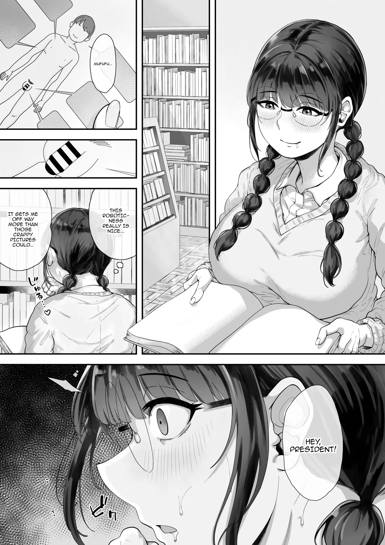 Kyonyuu no Tosho Iinchou wa Ecchi na Koto ni Kyoumi Shinshin | The Busty Library Committee President Is Very Interested In Lewd Stuff page 2 full