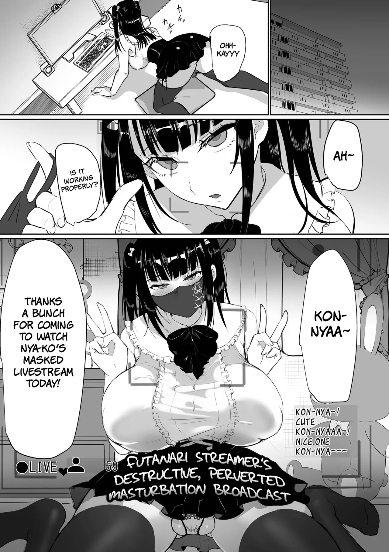 Futanari Streamer's Destructive, Perverted Masturbation Broadcast page 2 full