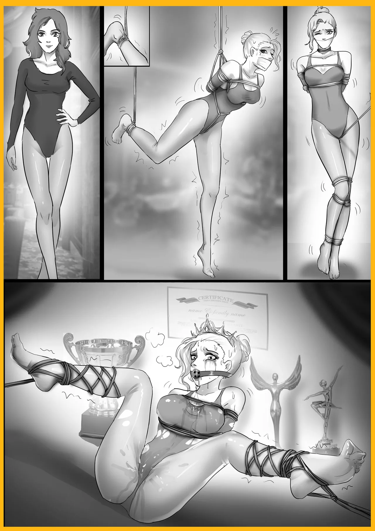 失踪美女—白丝袜女舞者 page 1 full