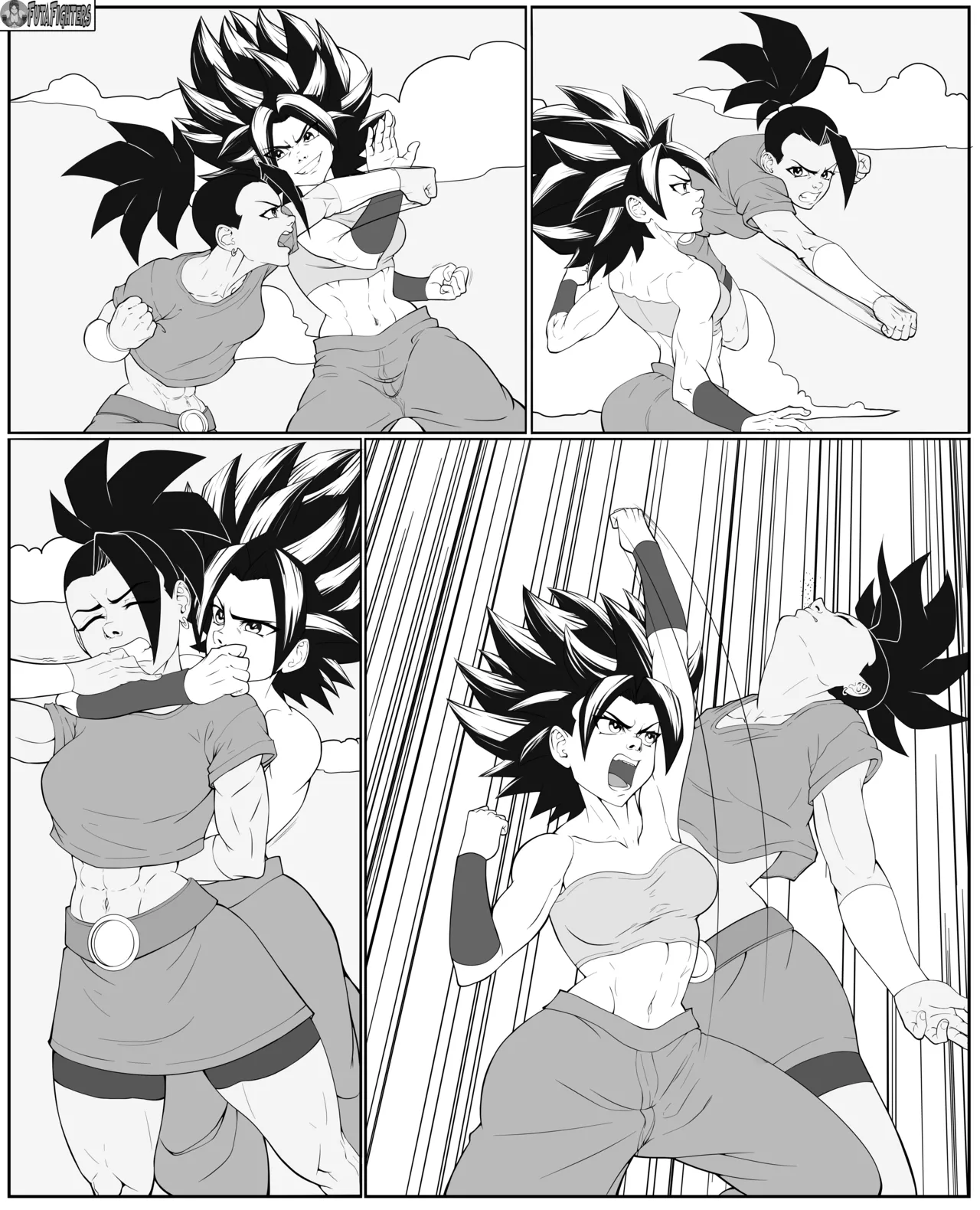 Caulifla vs Kale FutaFighters ongoing page 5 full