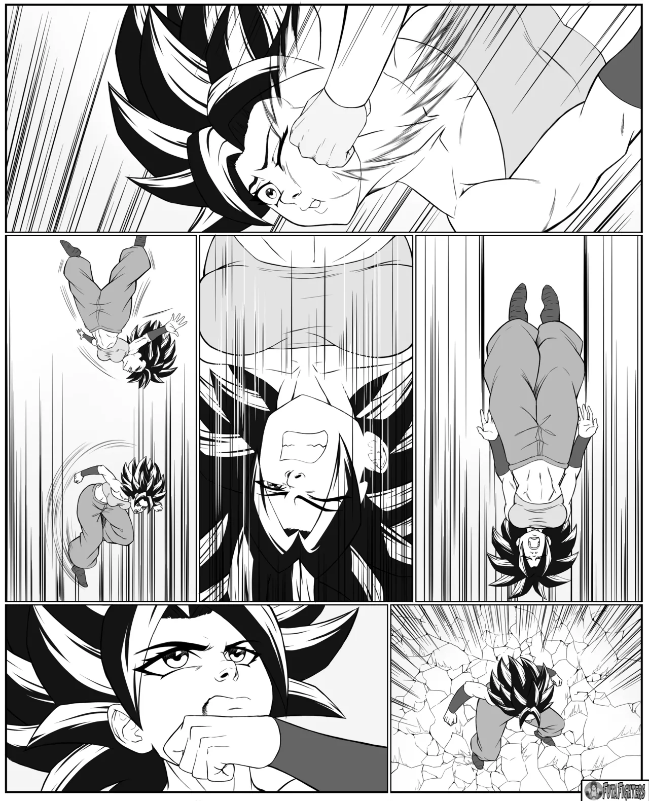 Caulifla vs Kale FutaFighters ongoing page 9 full