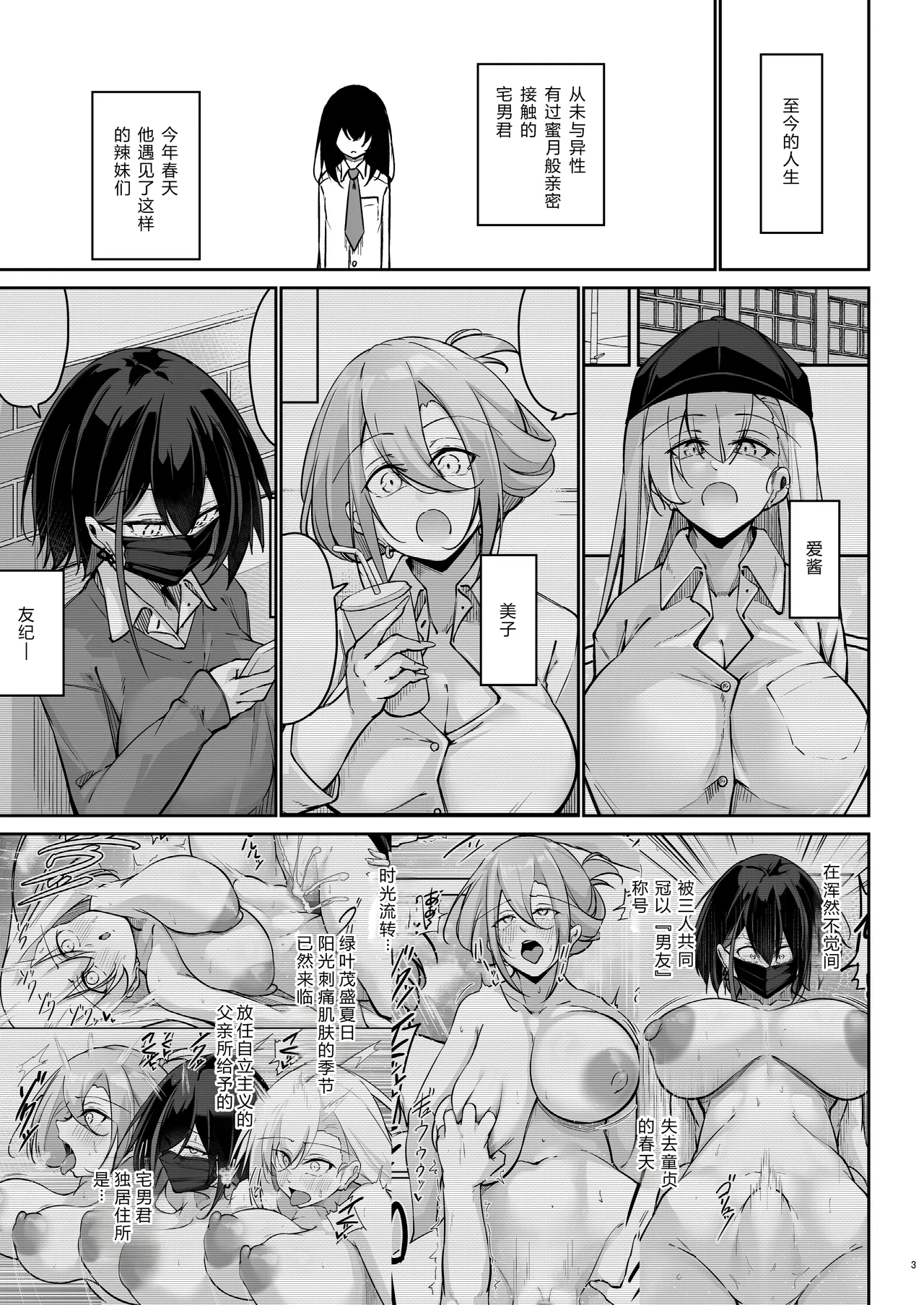 同級生ギャル3人組と…1.5 page 2 full
