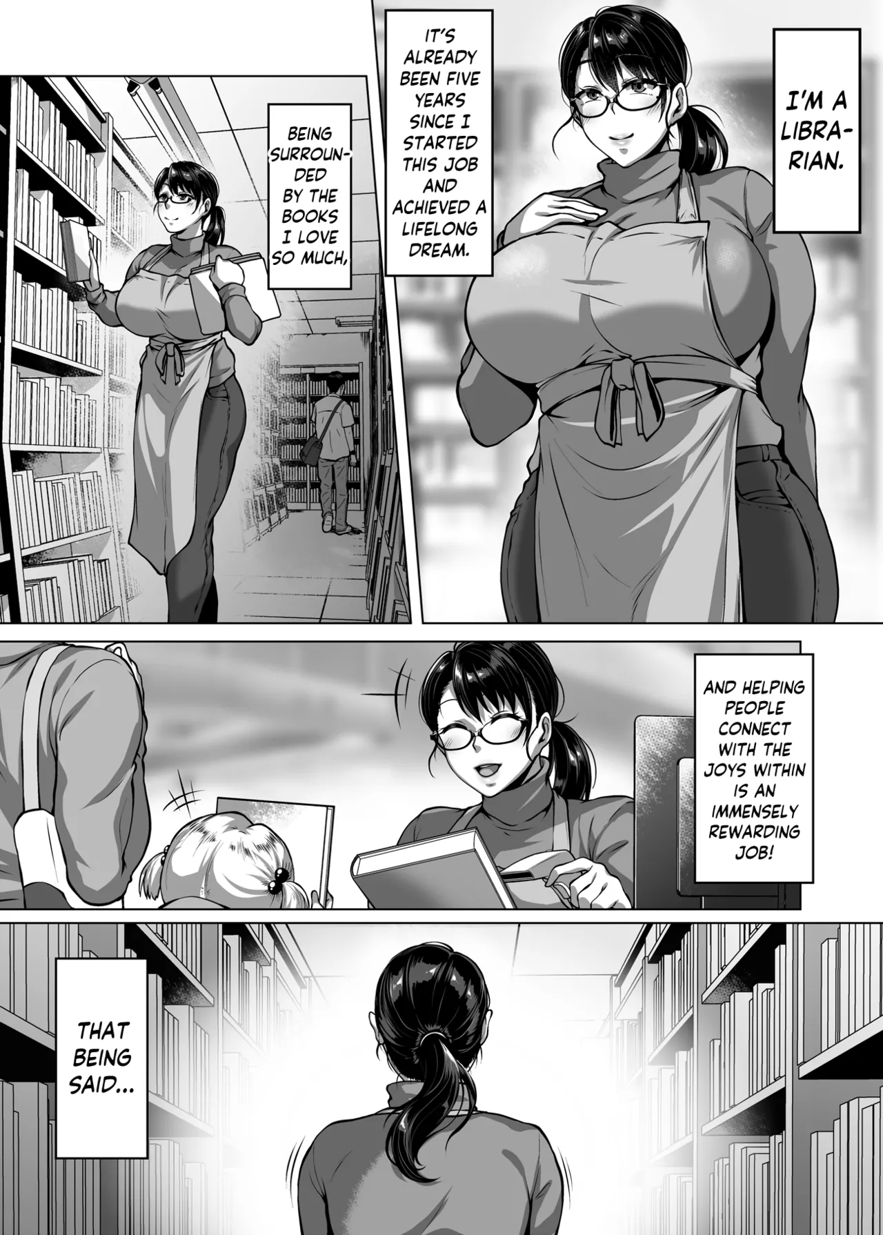 Omanko o Kashidashite Kureru Dosukebe Shisho-san | Lewd Librarian: Pussy for Loan page 3 full