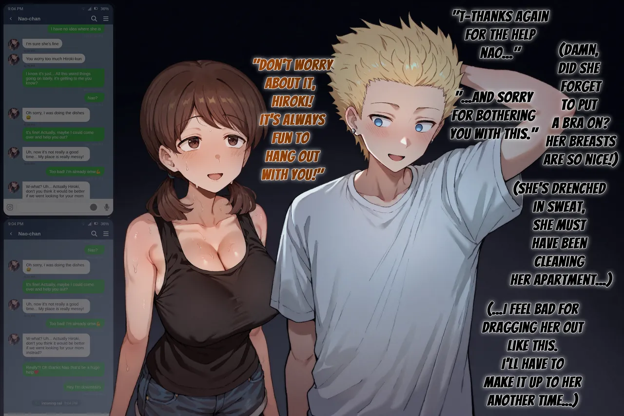 Kokujin no Tenkousei NTR ru "Nao-Chan's Invite" page 9 full