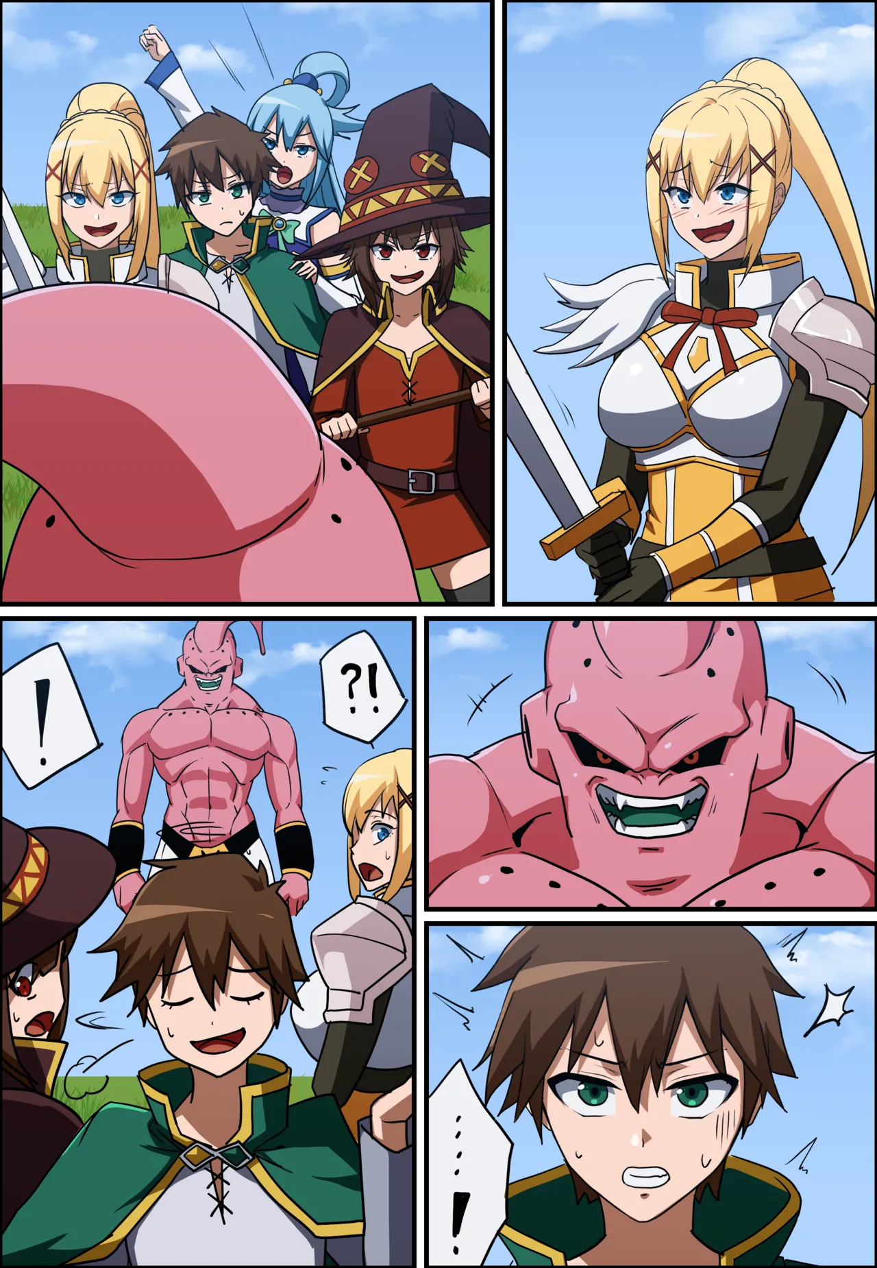 KONOSUBA - Kazuma Satou / Aqua / Megumin / Darkness page 4 full