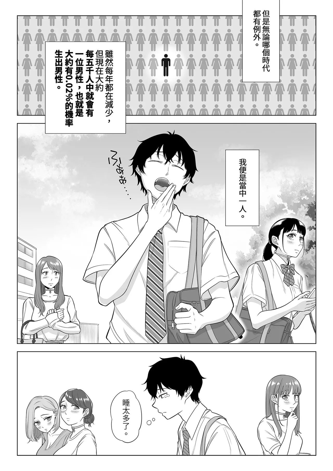 Dansei ga Kyokutan ni Sukunai Kono Sekai de wa, Seishi wa Kichou na Shigen desu.｜在這個男性極度稀少的世界裡，精子是珍貴的資源 page 5 full