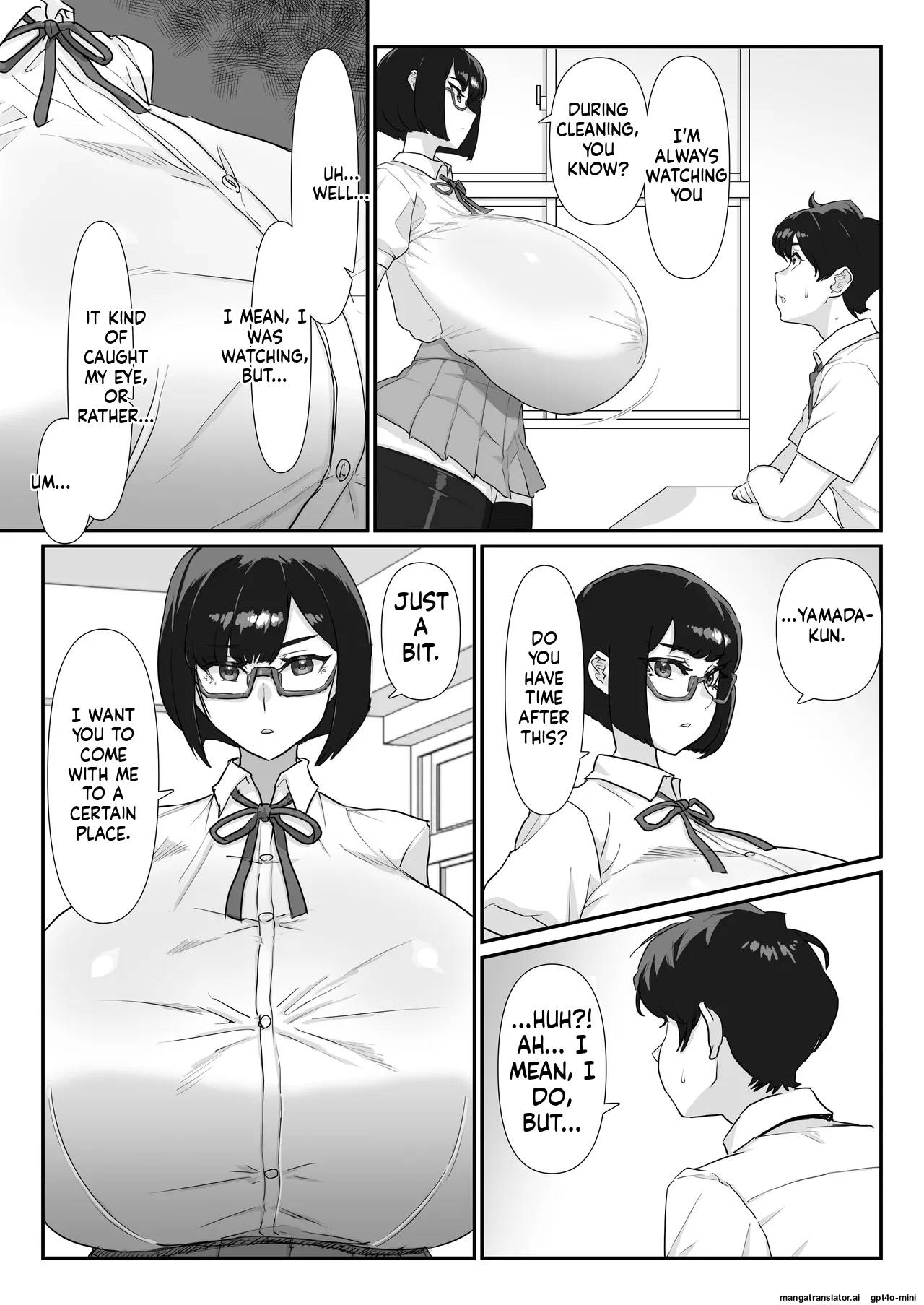 Kuroi-san Can't Hide It! page 6 full