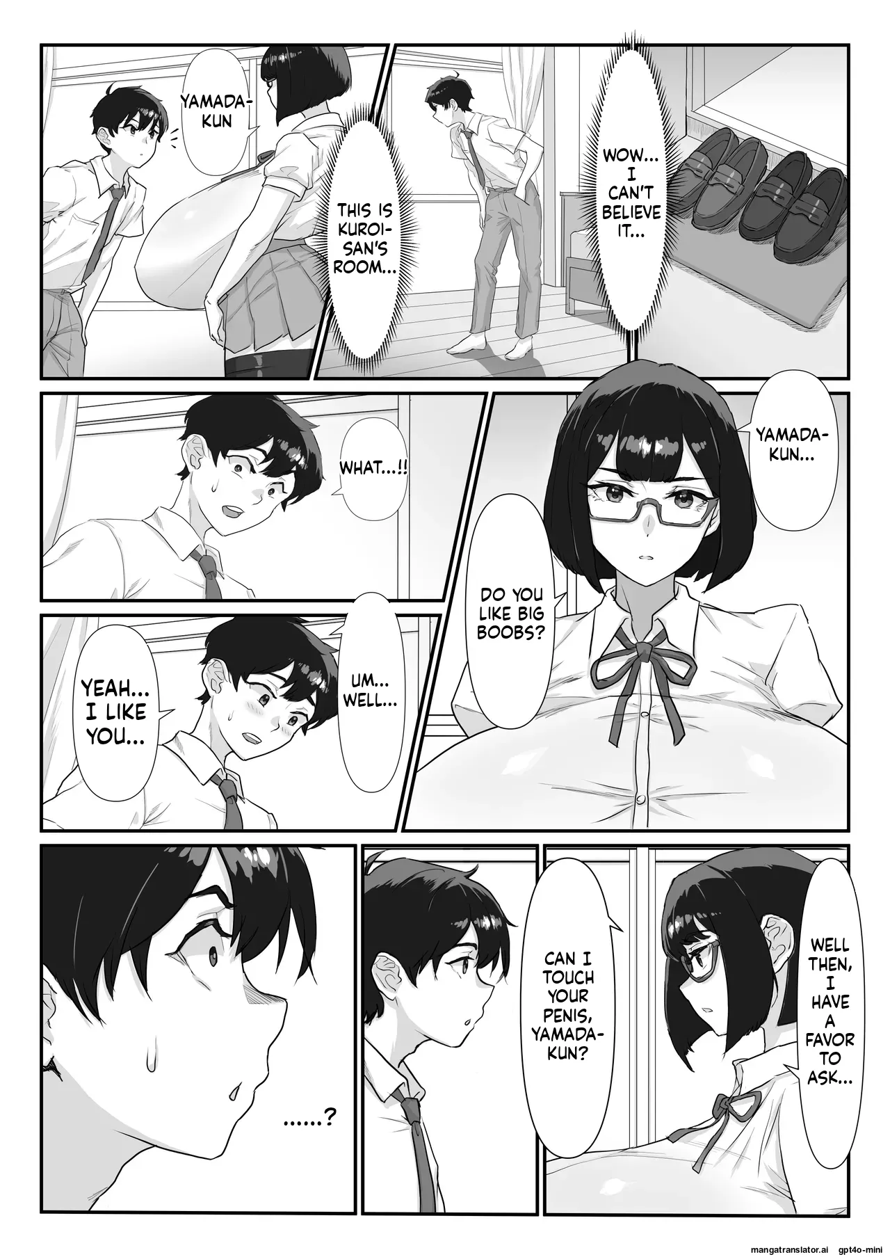 Kuroi-san Can't Hide It! page 8 full