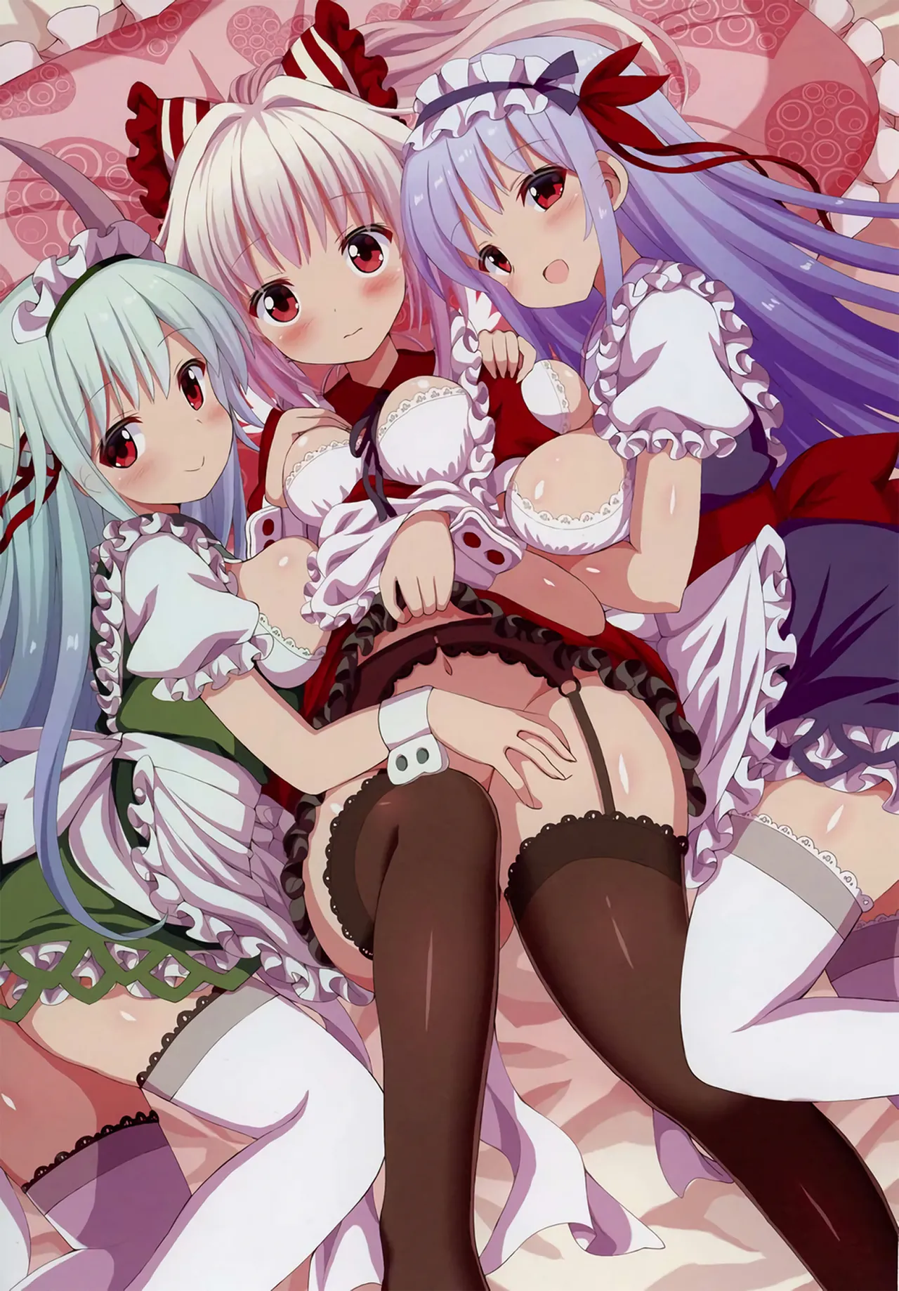 Maid KeneMoko Sandwich! | 女仆慧音妹红三人行！ page 2 full